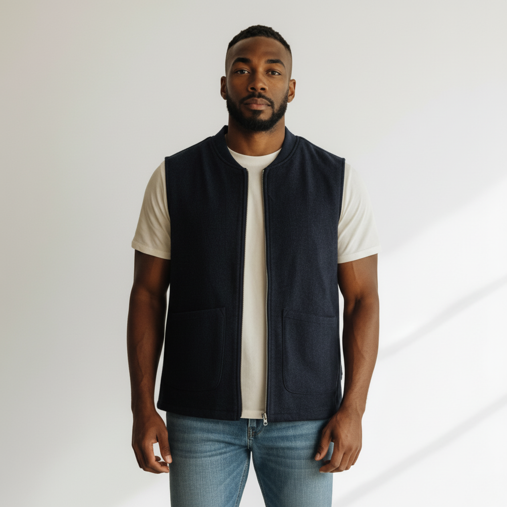 Gilet essential blu nevy