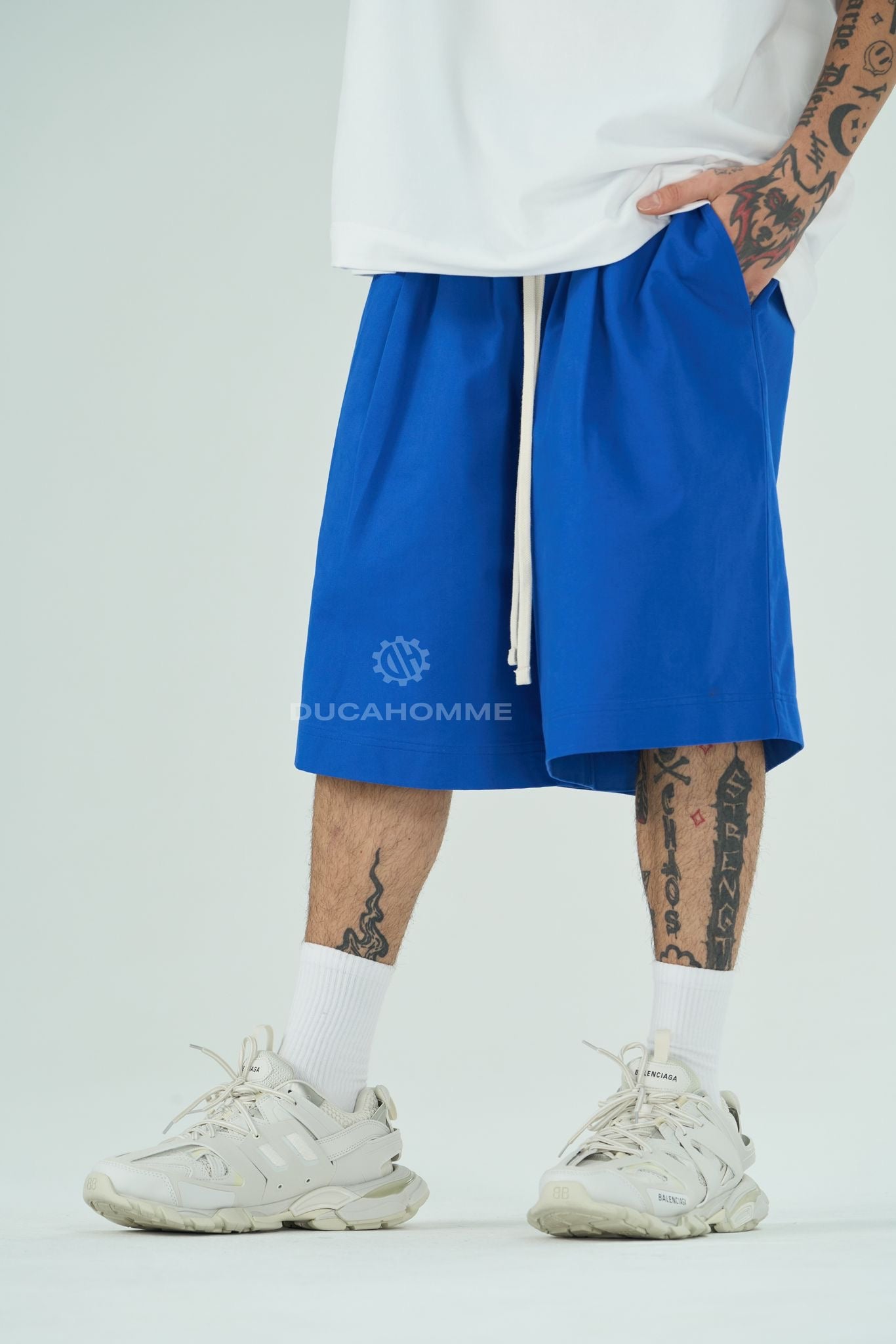 Pantaloncino Monocolor blu elettrico