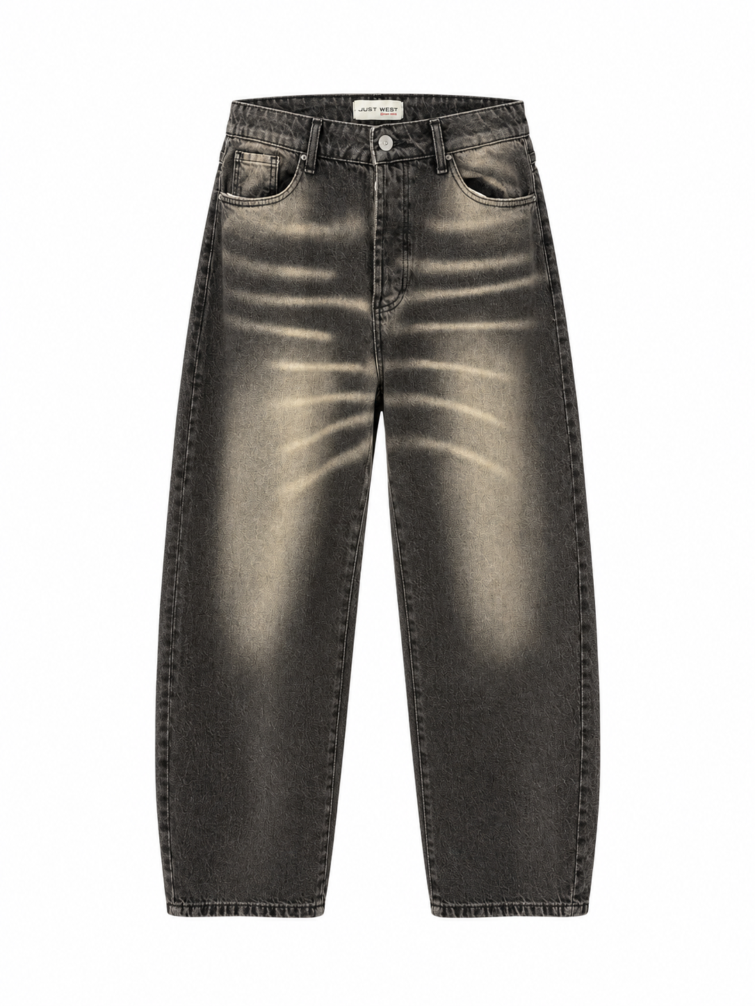 Jeans Baggy Dark Brown Washed