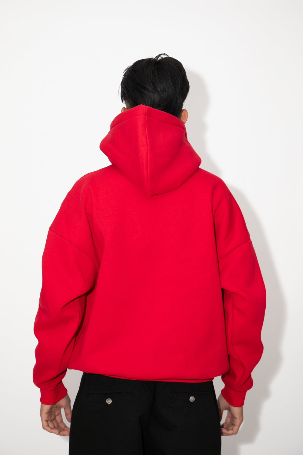 Felpa boxy fit rossa