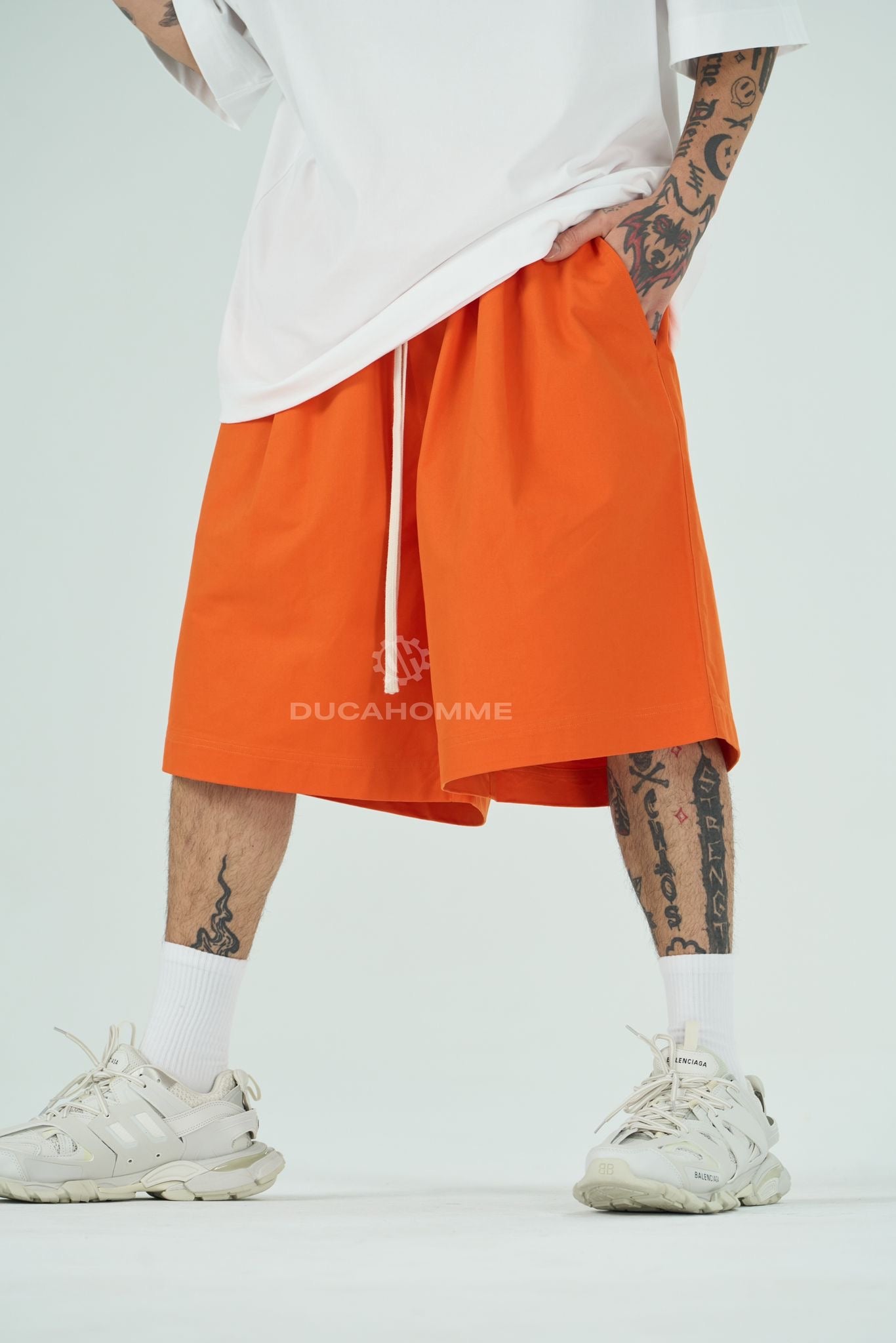 Pantaloncino Monocolor arancio