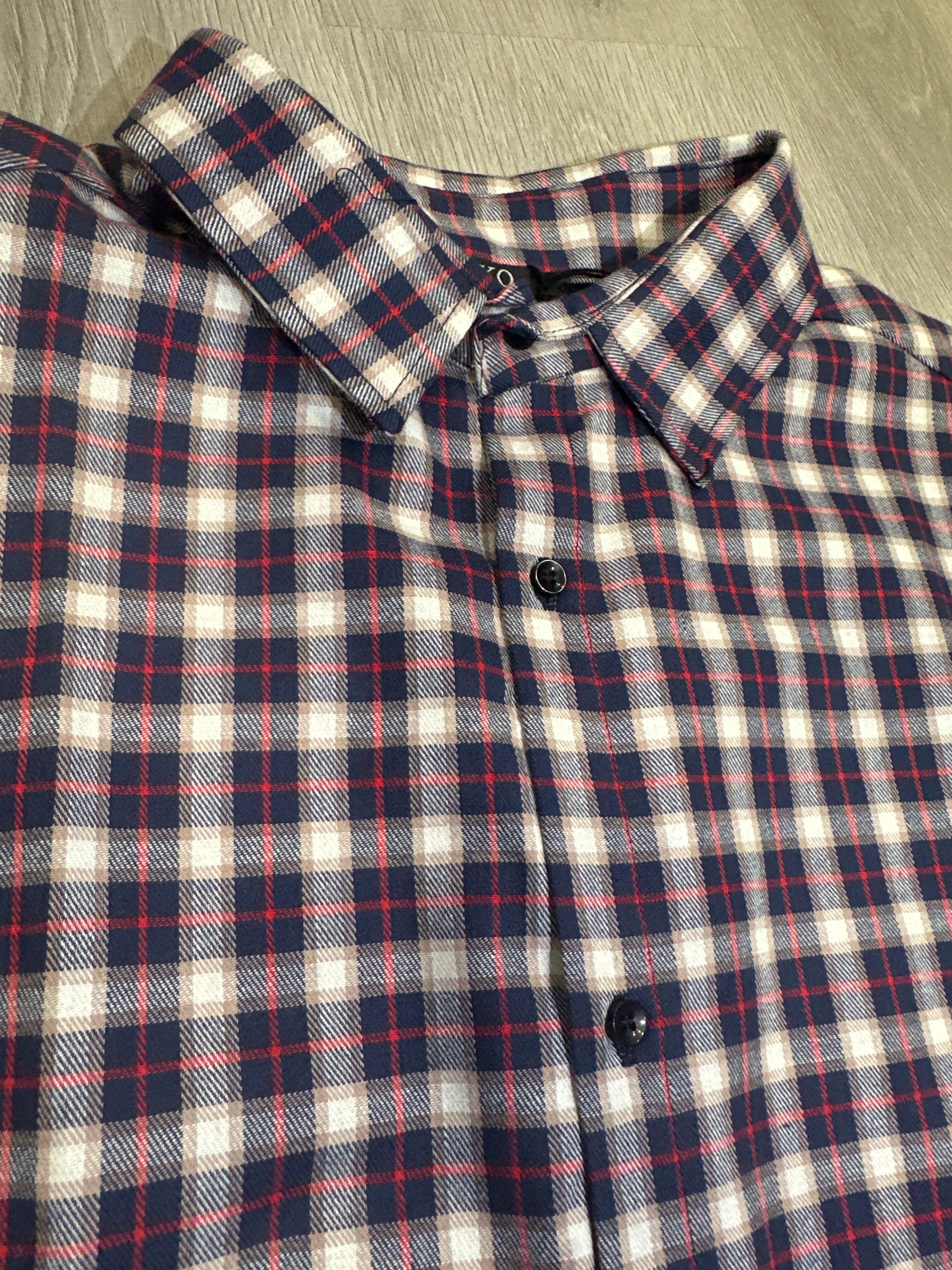 Camicia Multiline Blu e Rosso - Pattern Audace