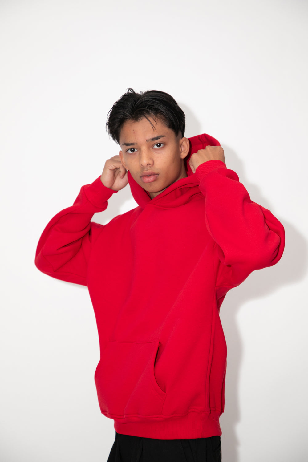 Felpa boxy fit rossa