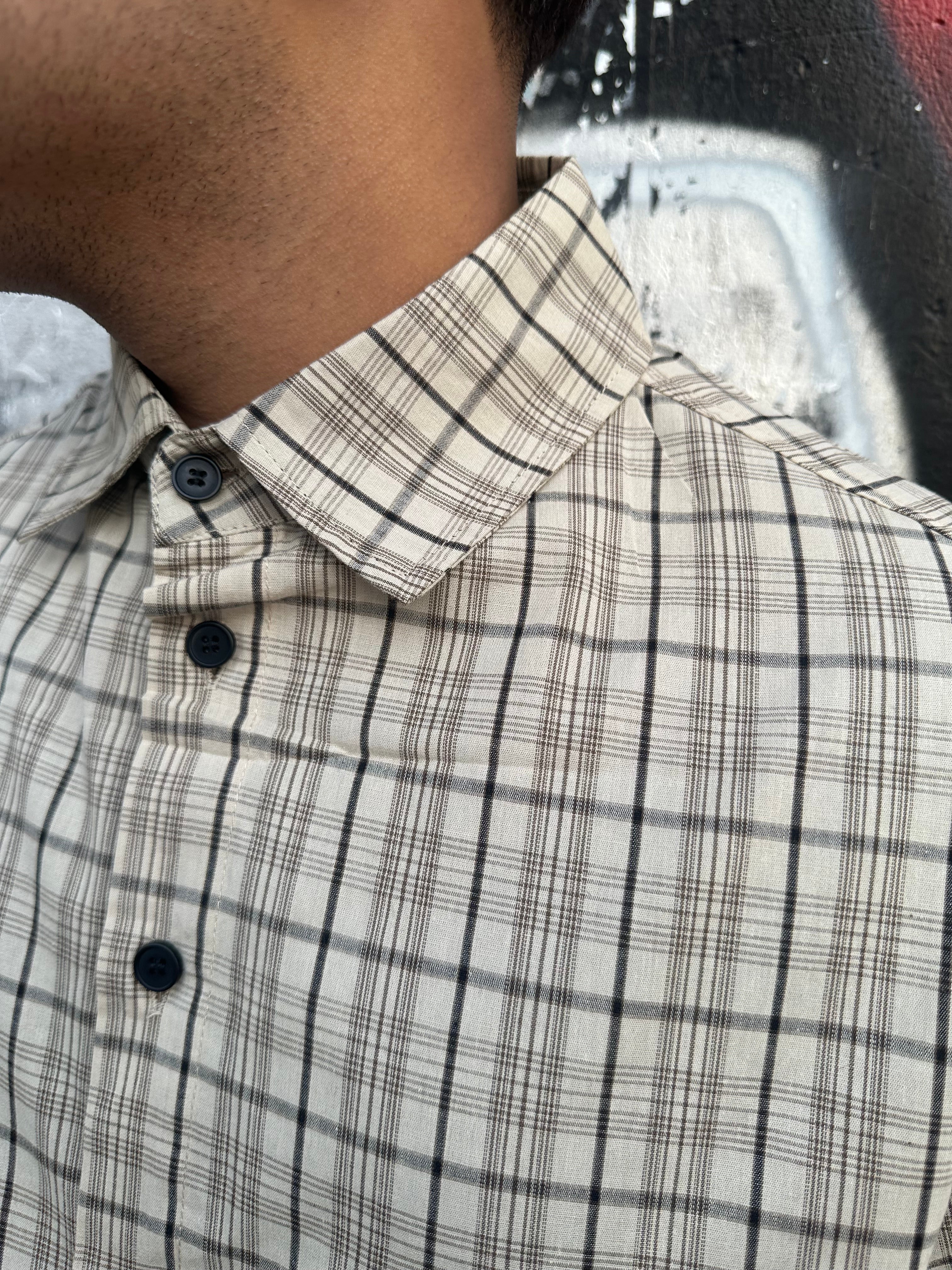 camicia multi-line shore sabbia