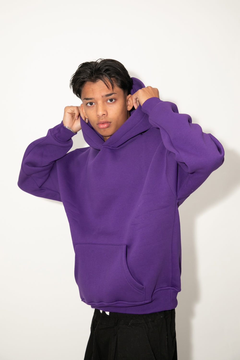 Felpa boxy fit viola