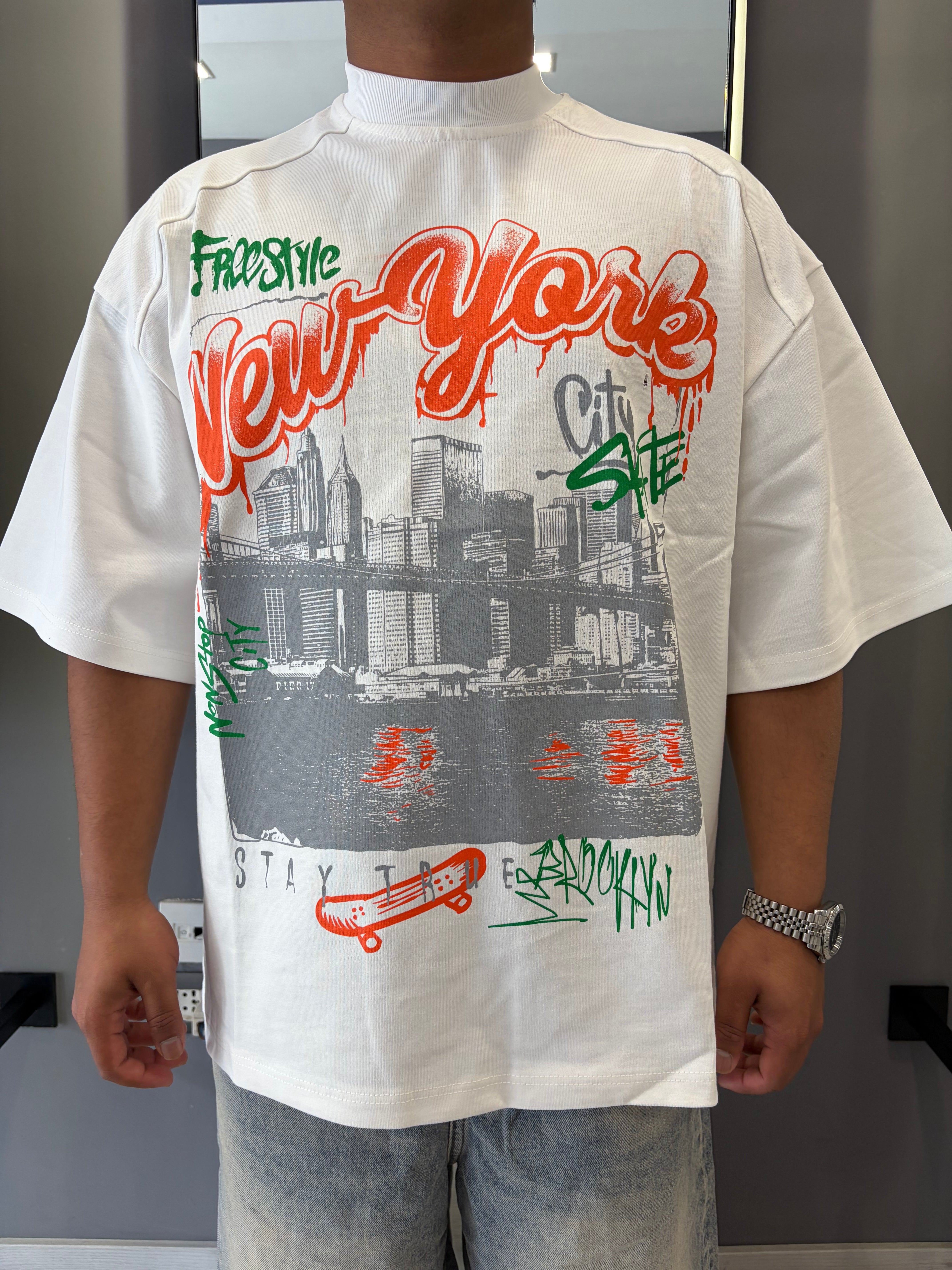 T-Shirt Freestyle NYK | Oversize Graphic Streetwear | TAZIMSHOP