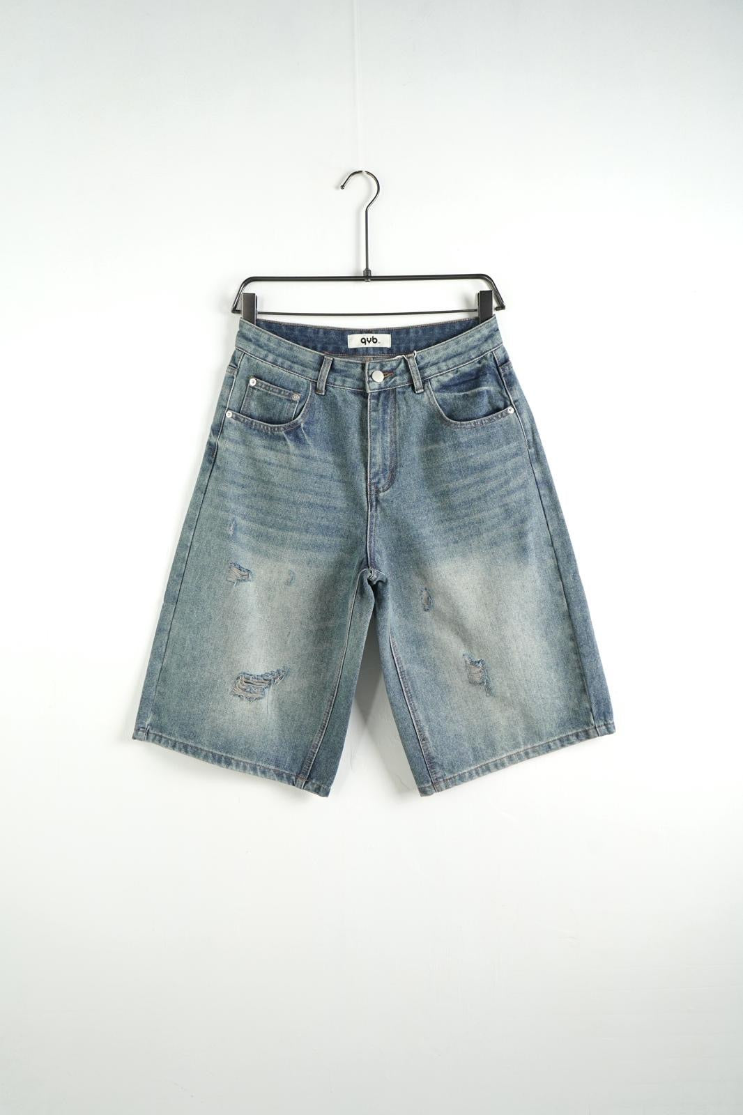 Short Denim Sky Ripped - Jeans Shorts Urban Streetwear