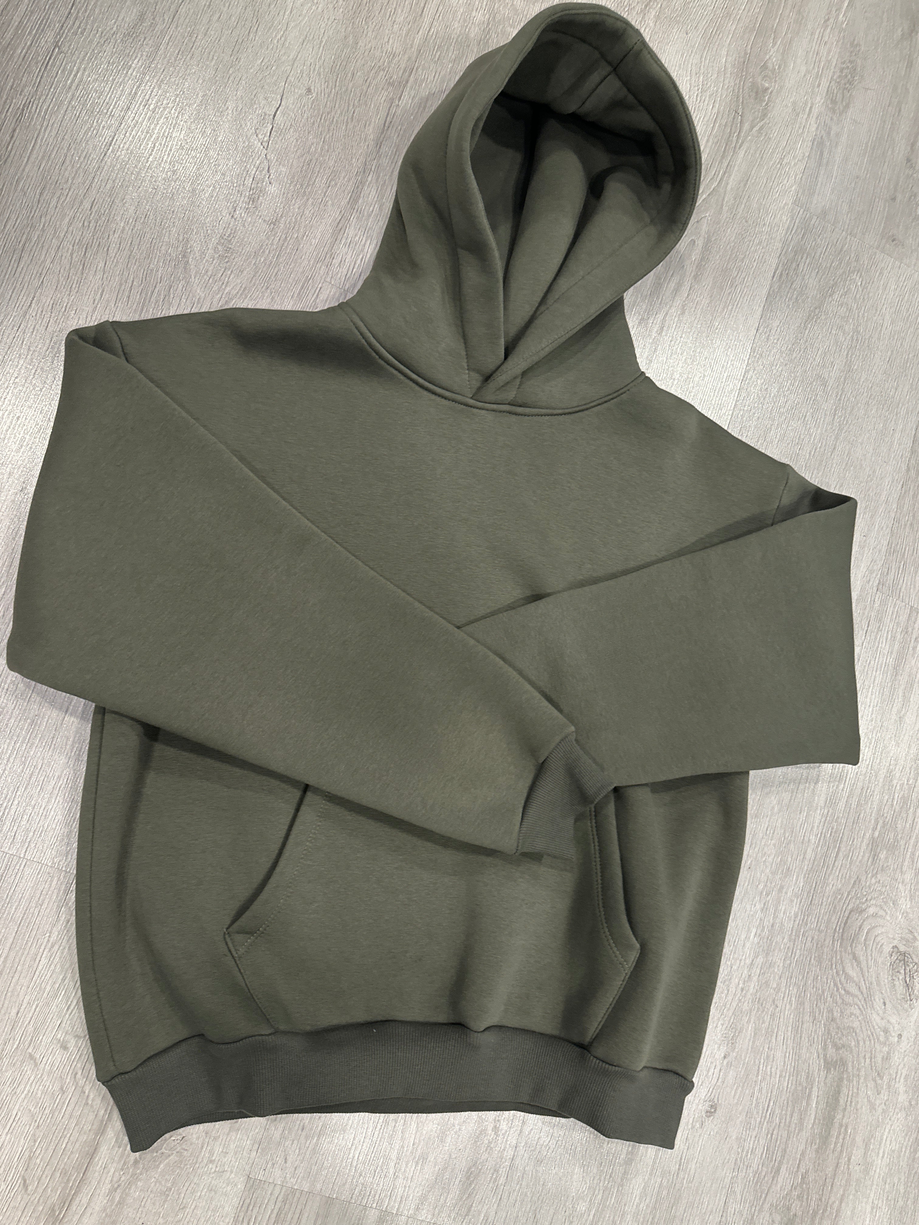 Felpa boxy fit verde militare