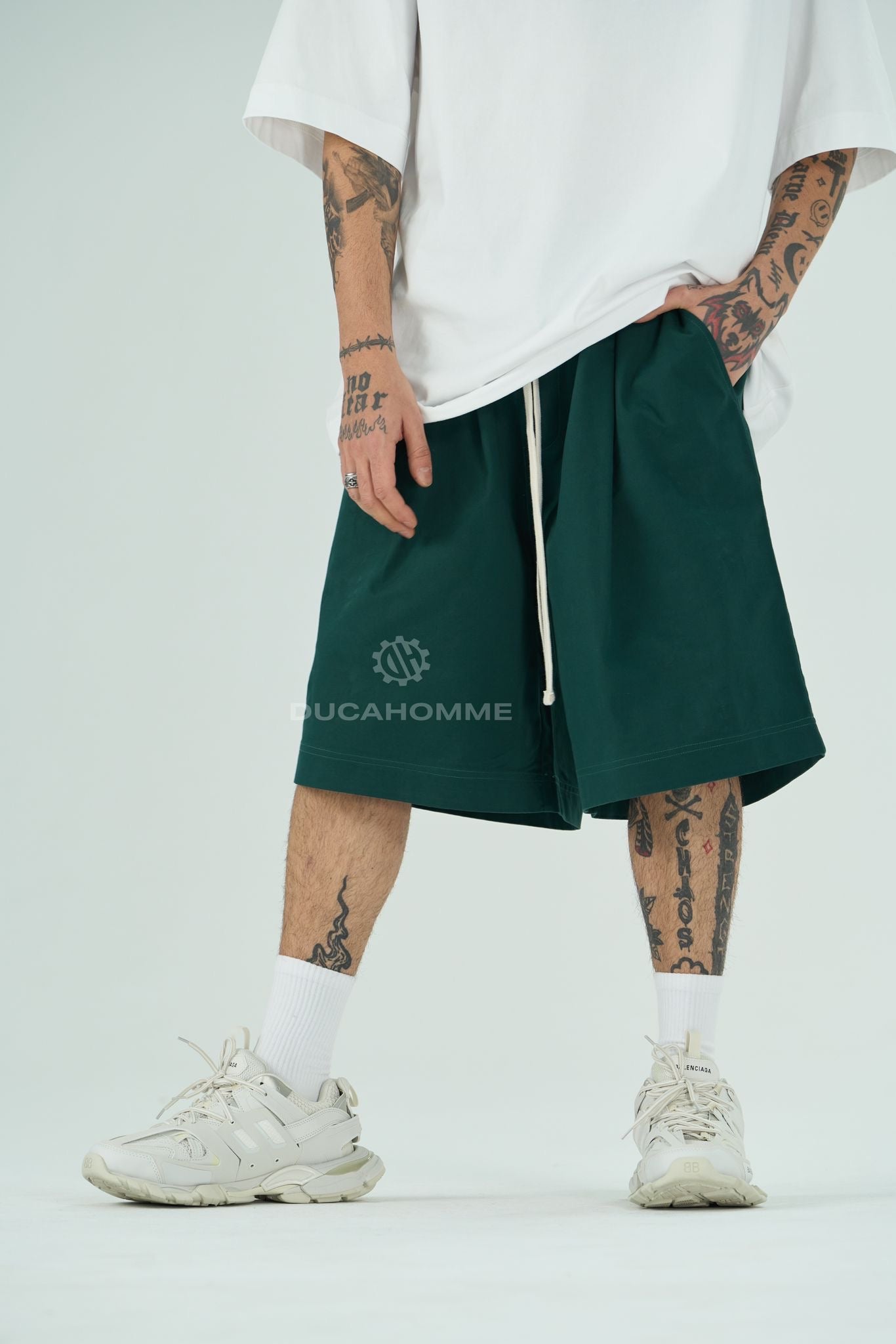 Pantaloncino Monocolor verde militare