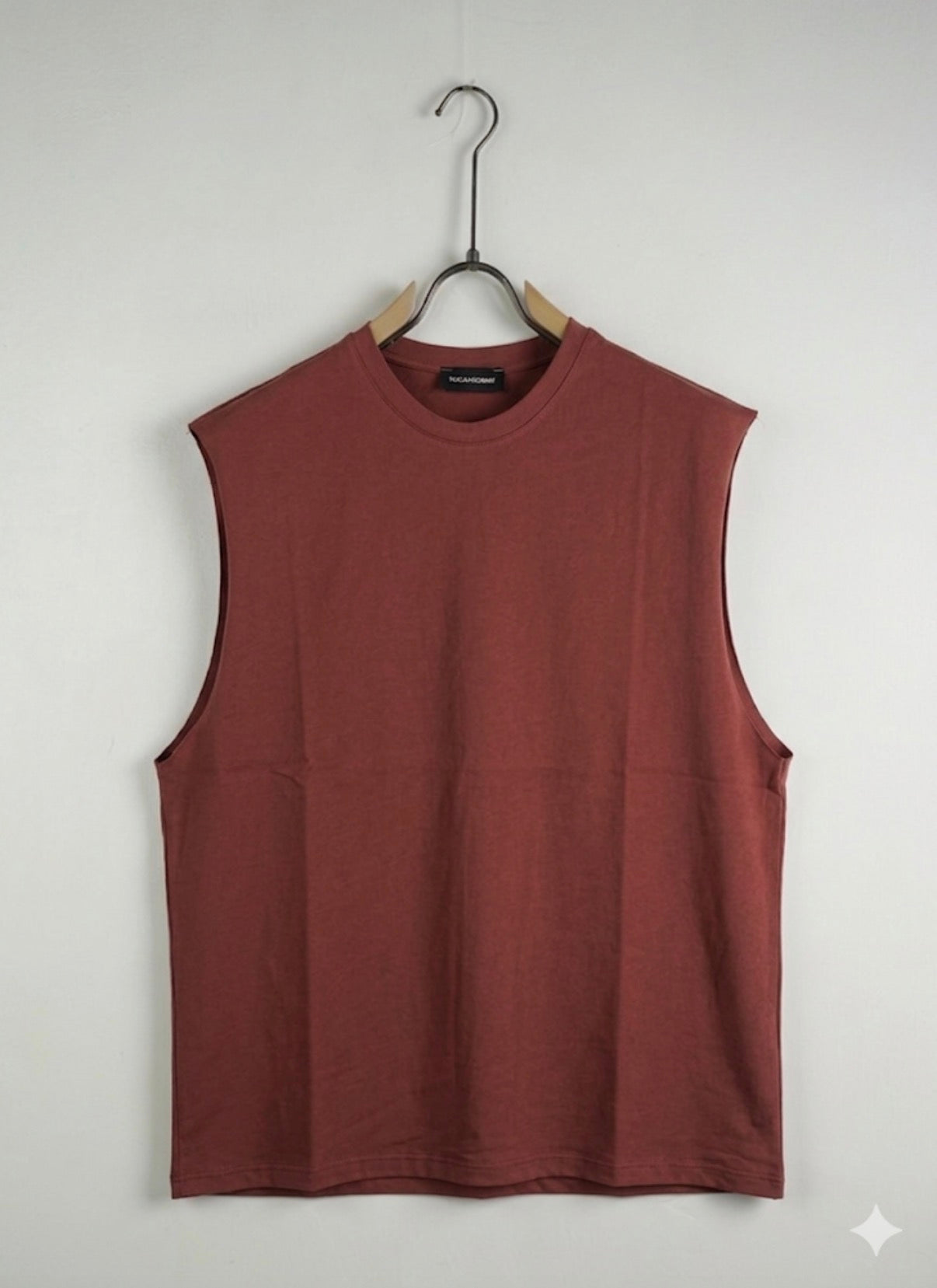Canotta bordeaux oversize