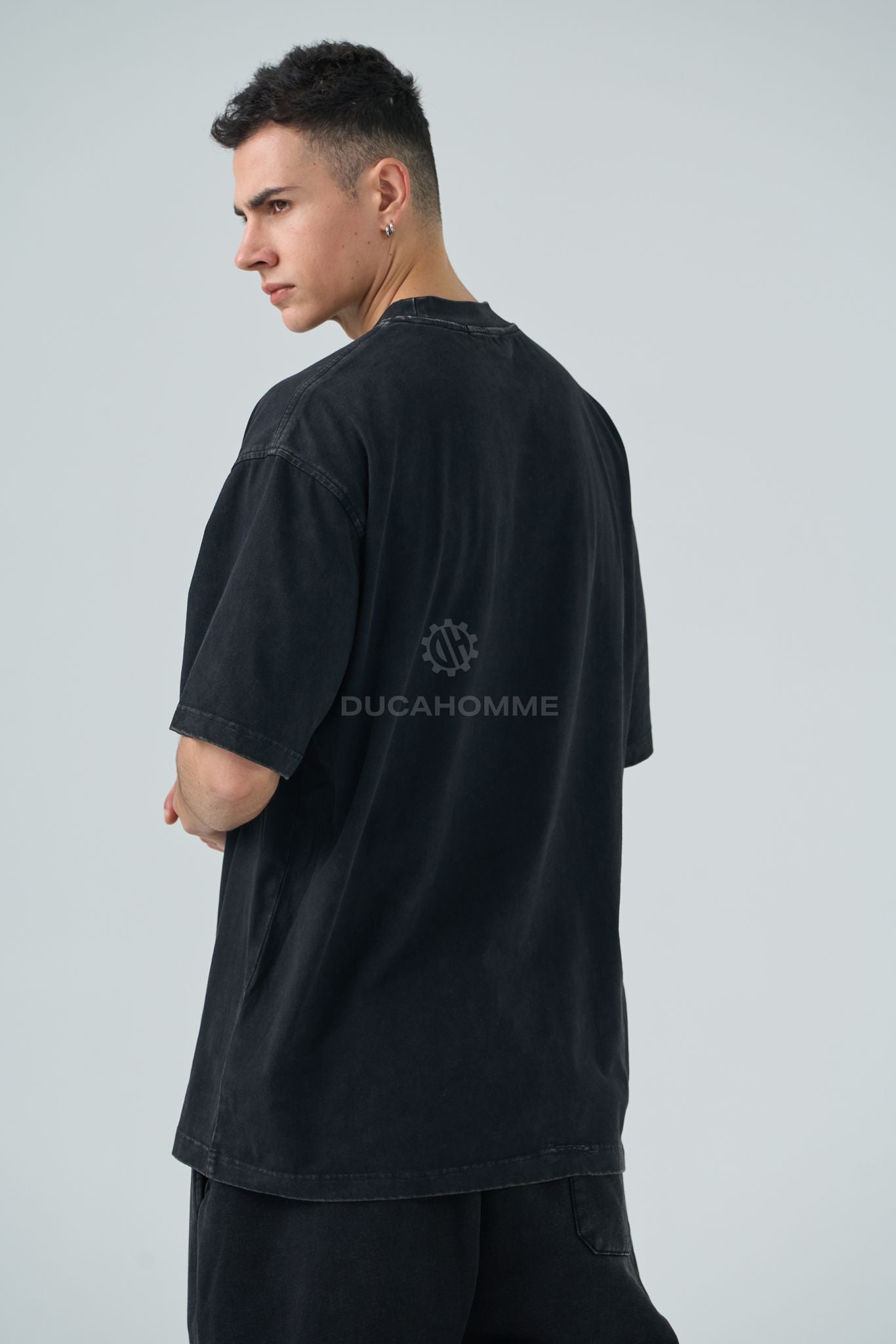 T-shirt semiOver wasched black