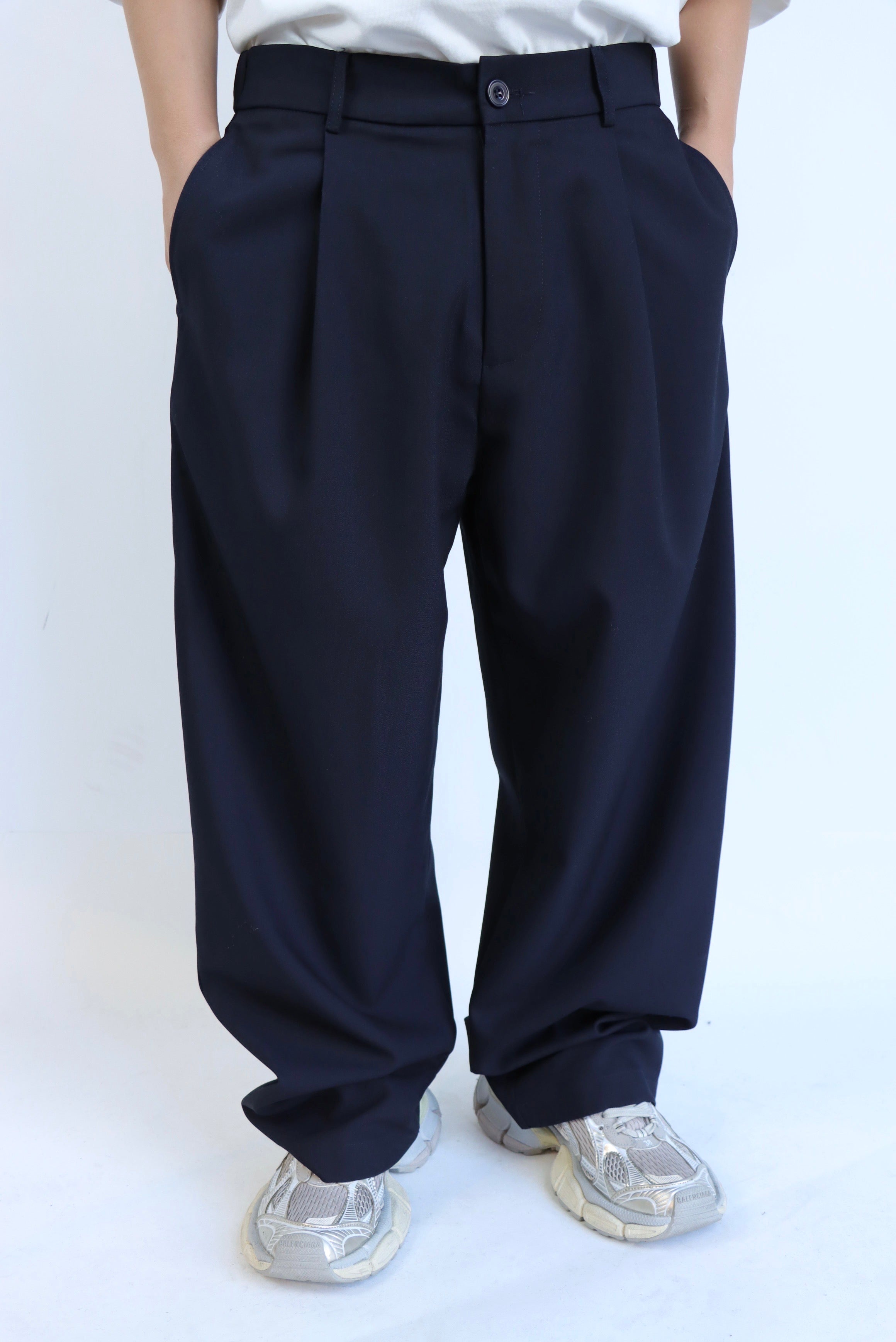 Pantalone Oversize Elegance Blu