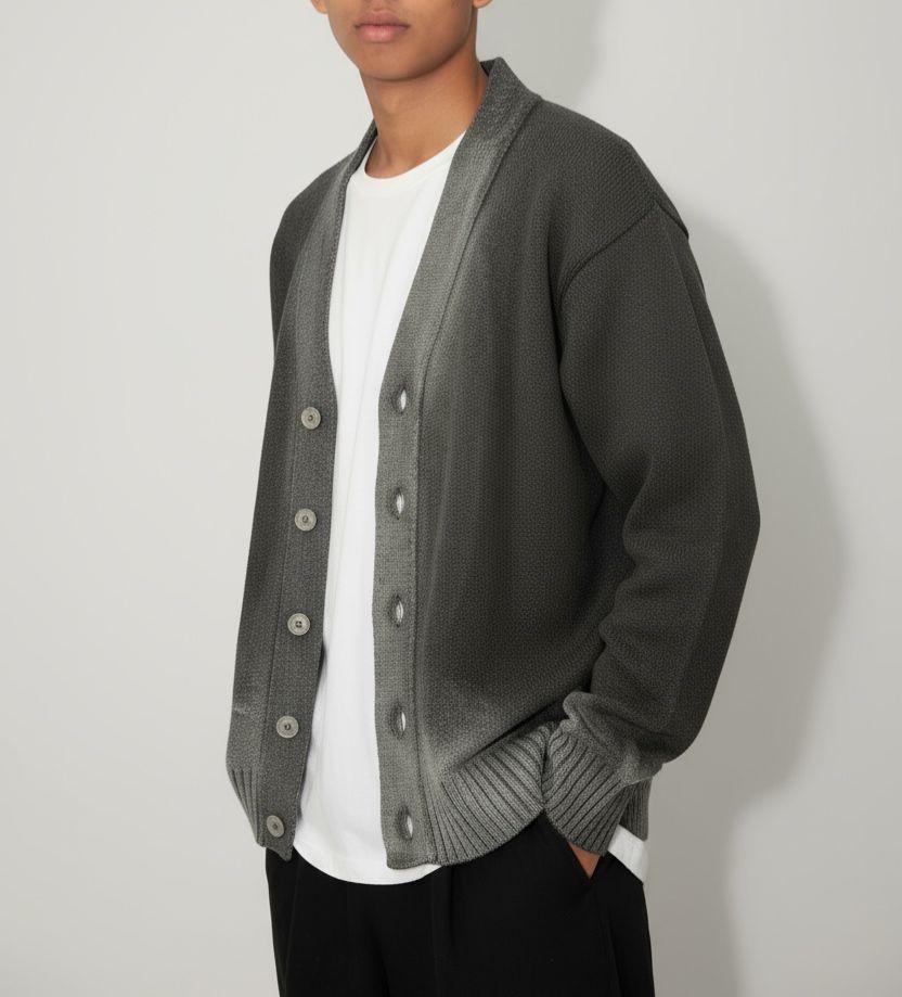 cardigan washed nero