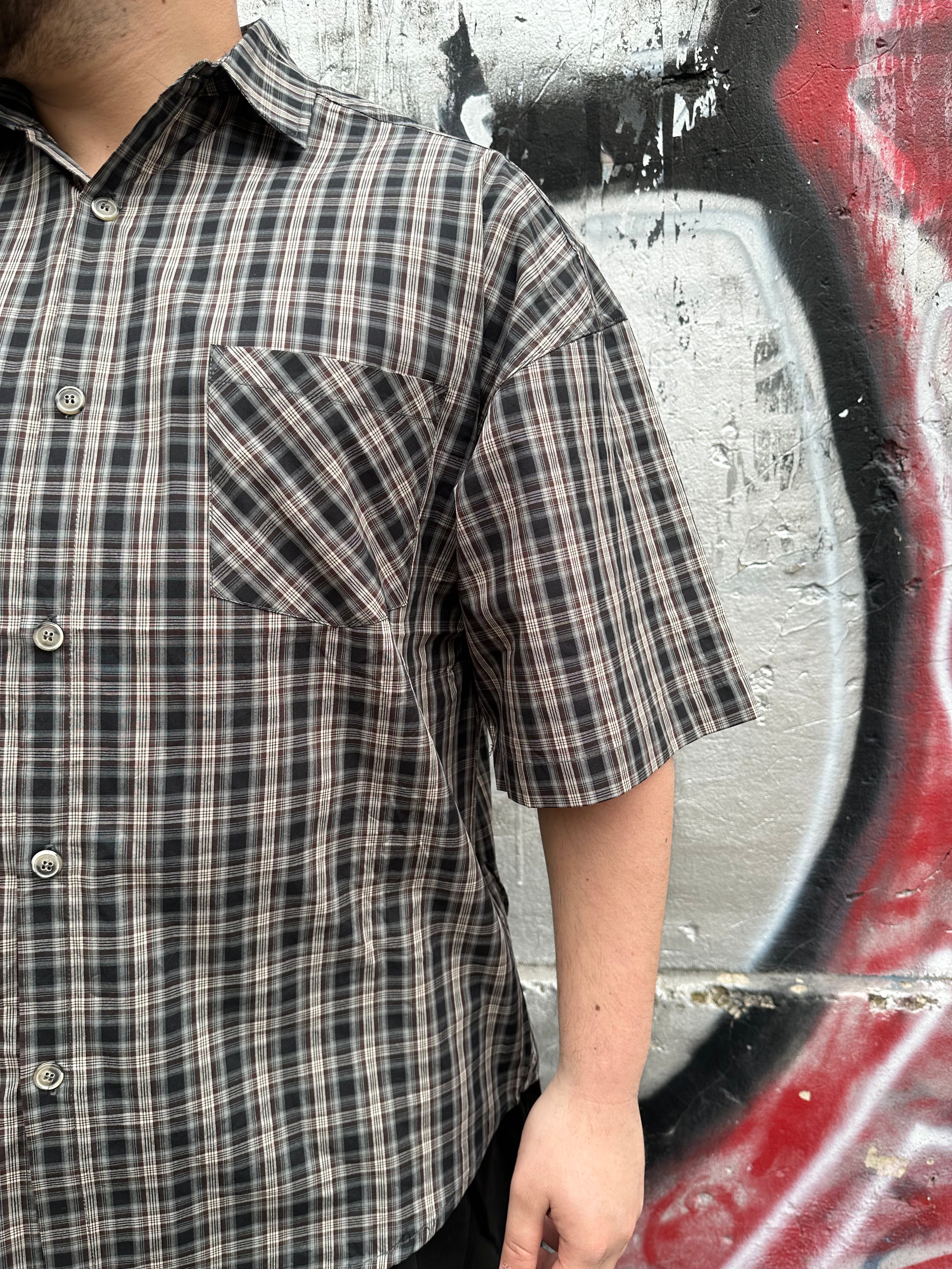 Camicia Multi-Line Grigia | Urban Streetwear | TAZIMSHOP