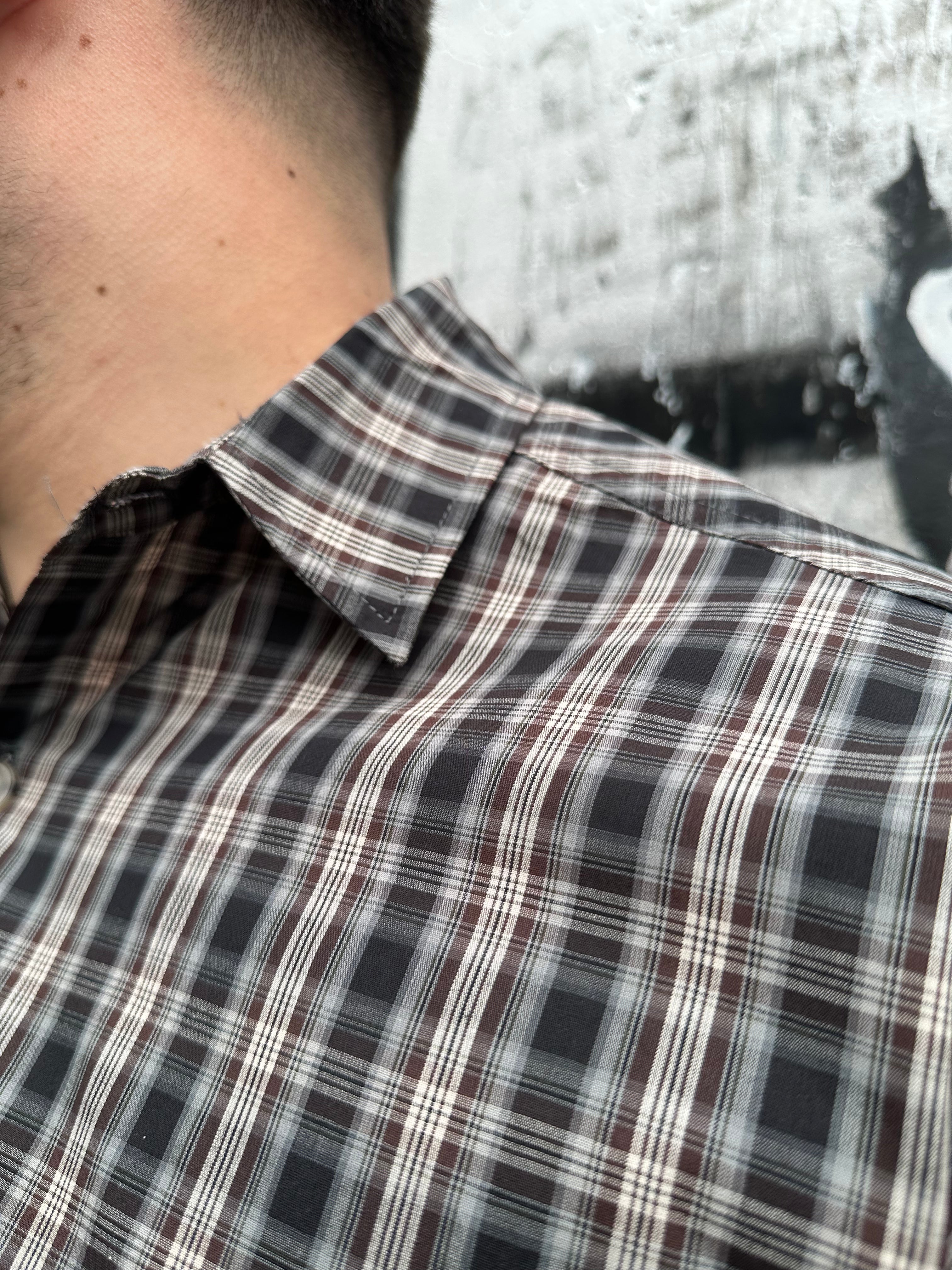 Camicia Multi-Line Grigia | Urban Streetwear | TAZIMSHOP