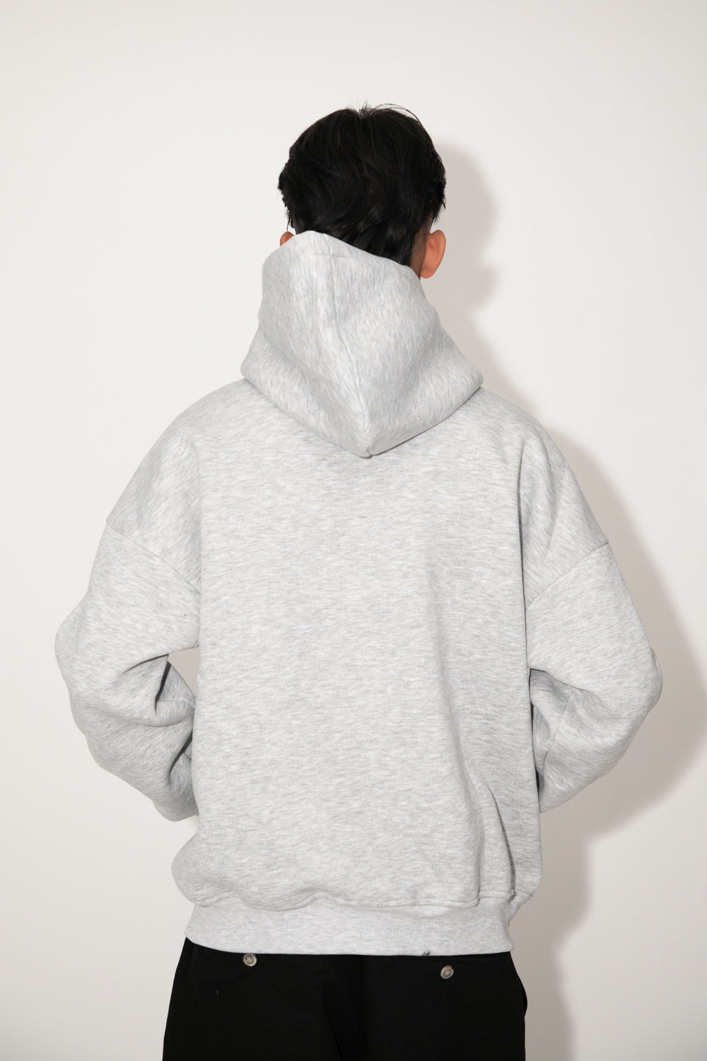 Felpa boxy fit grigio nyk