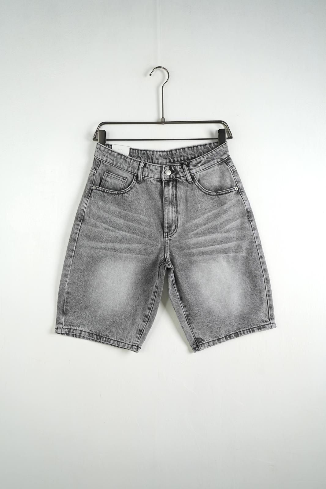 Short Denim Balloon Gray - Jeans Shorts Urban Streetwear