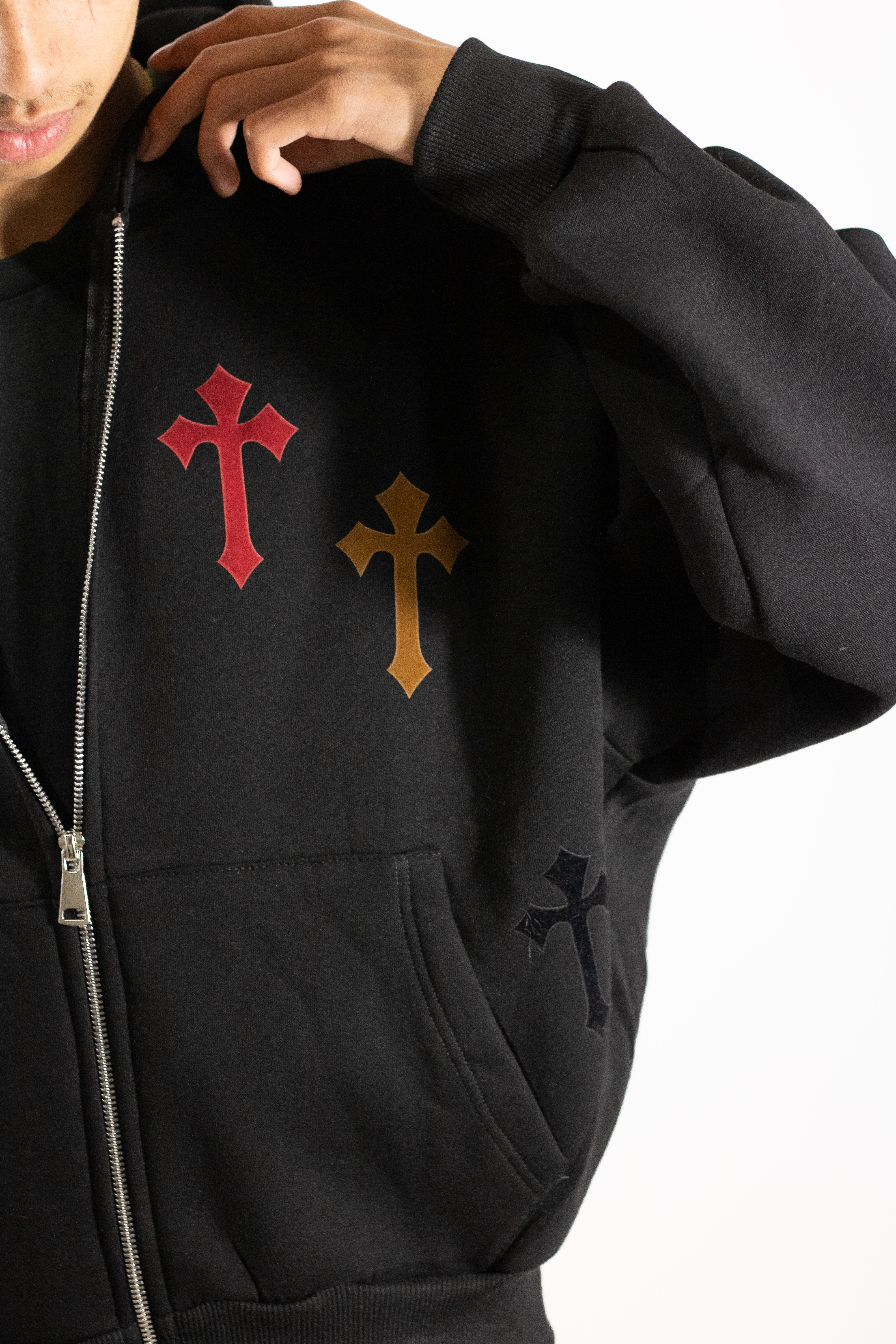 Tuta Streetwear con Patch a Croce