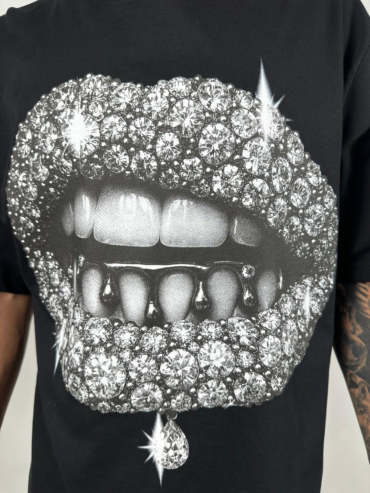T-shirt Diamond Lips