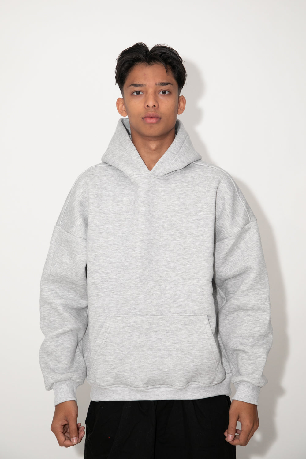 Felpa boxy fit grigio nyk