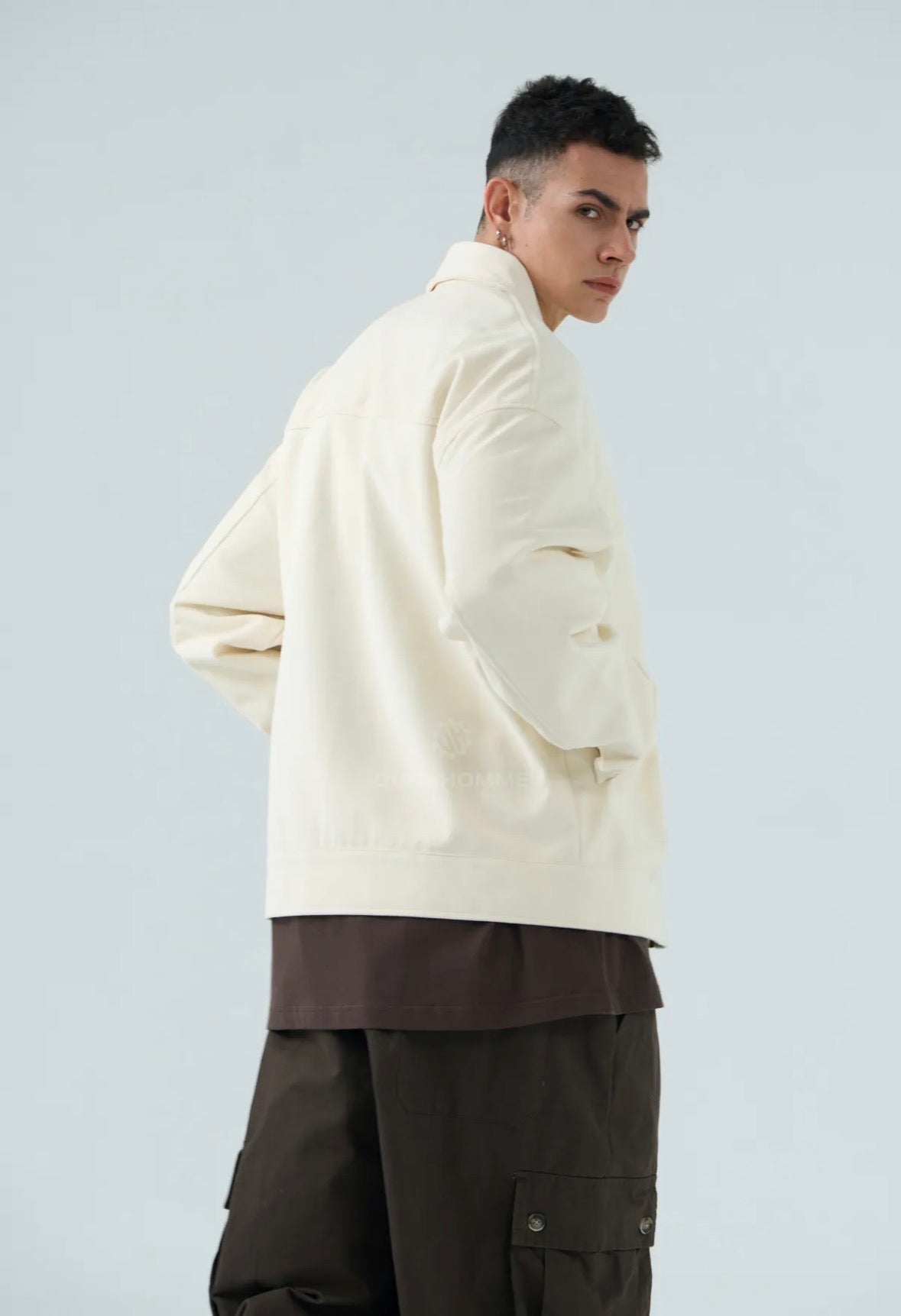 bomber retrò panna