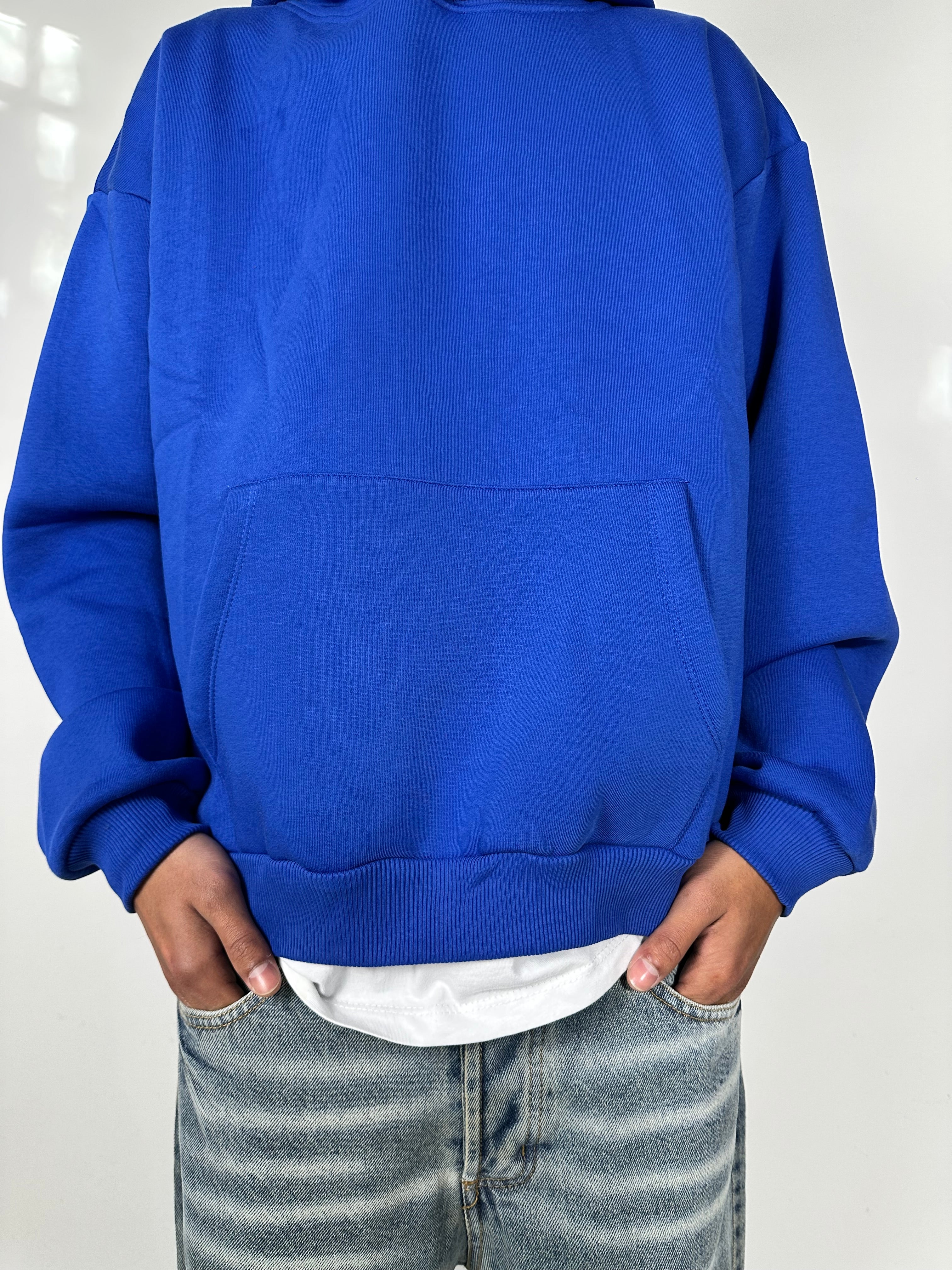 Felpa boxy fit royal