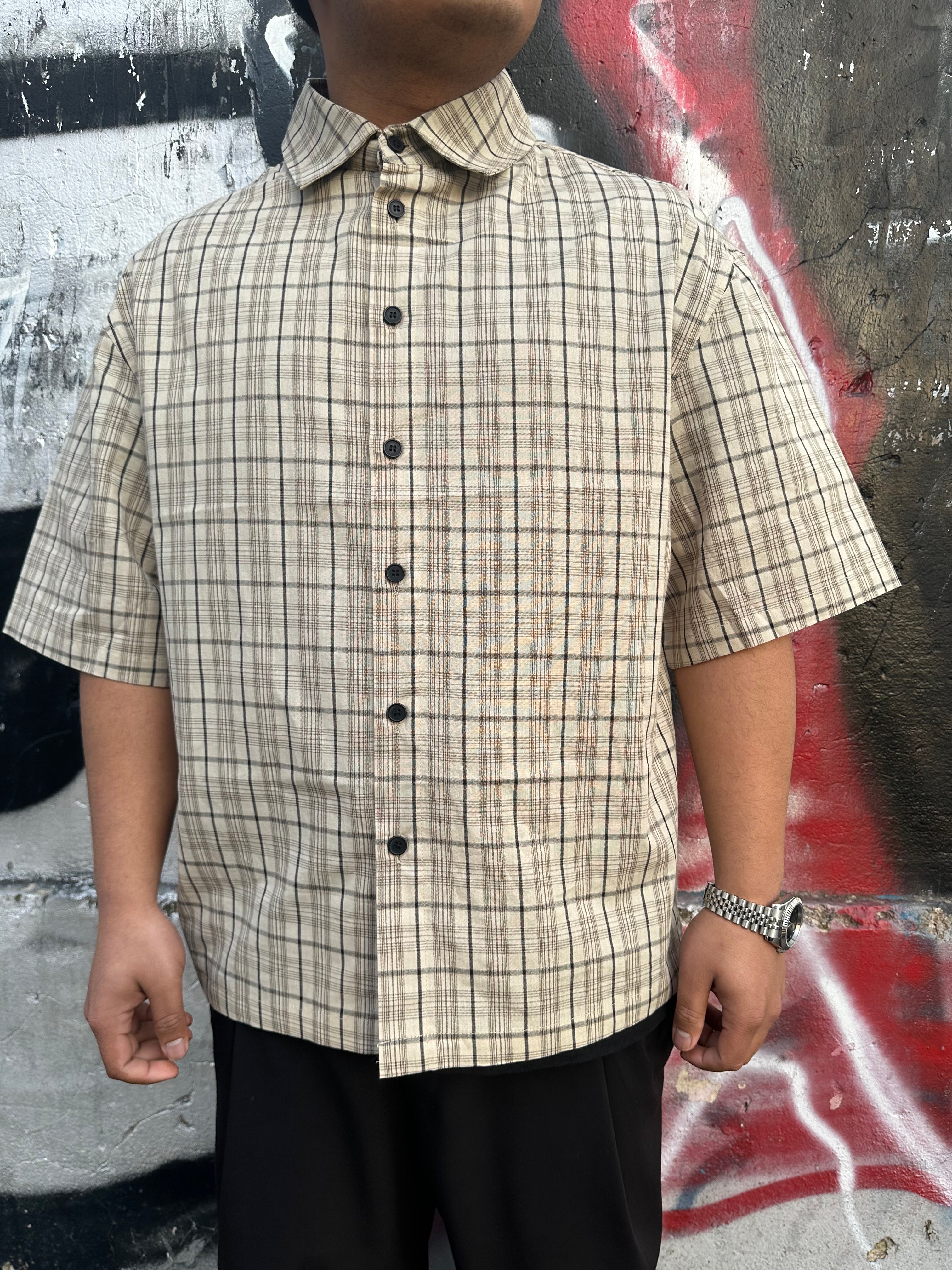 camicia multi-line shore sabbia