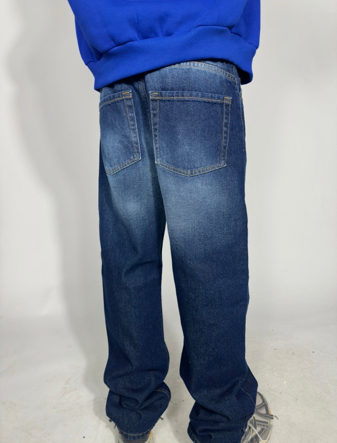 jeans baggy blu