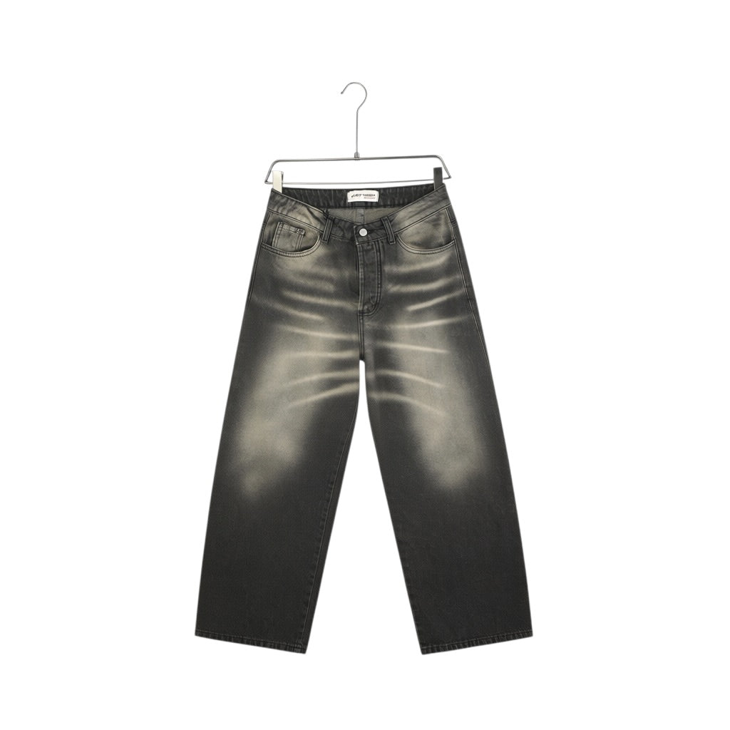 Jeans Baggy Dark Brown Washed