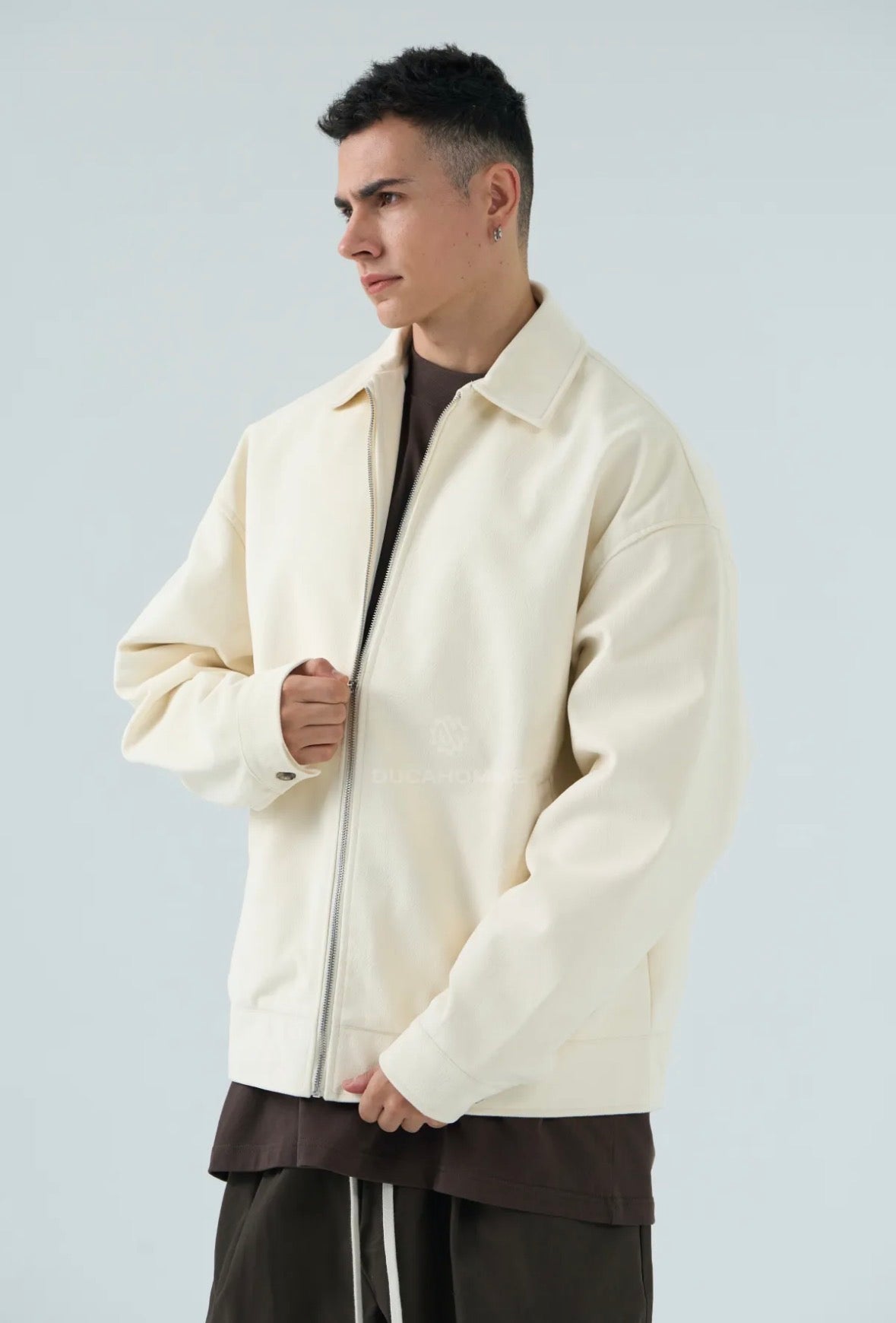 bomber retrò panna