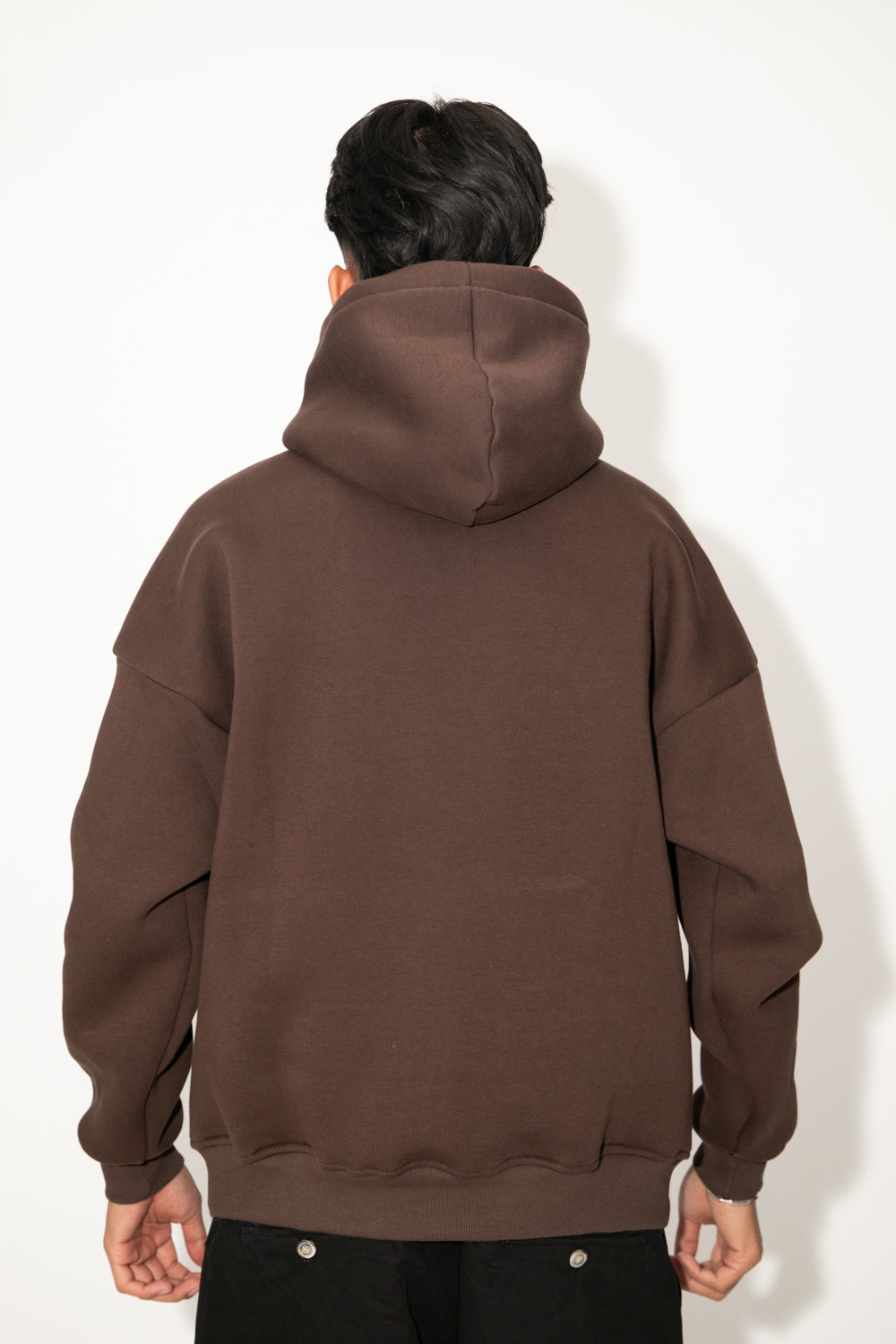 Felpa boxy fit marrone