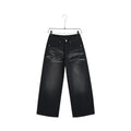 Jeans Wide-Leg Spray Nero uomo – TAZIM, foto 1