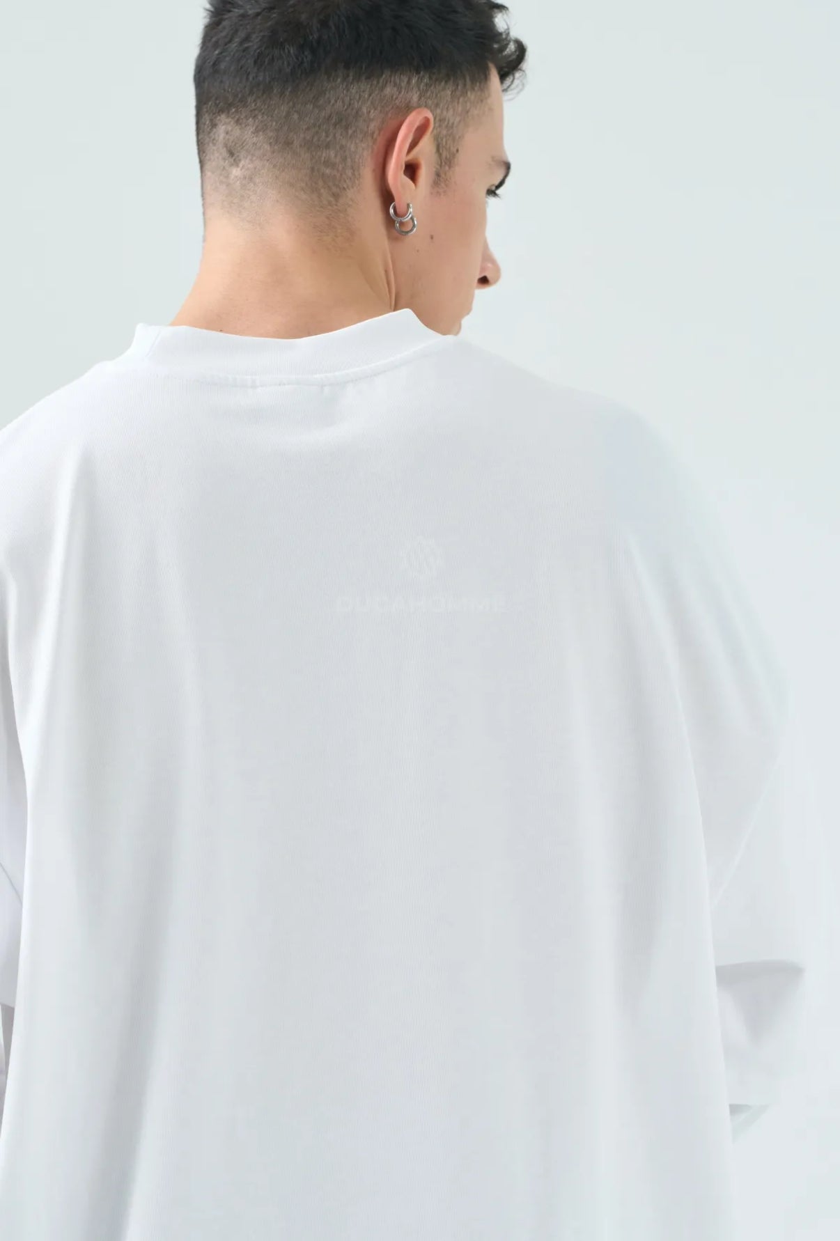 Maglietta Oversize Layered bianca