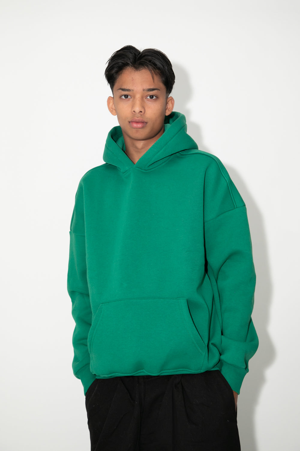 Felpa boxy fit verde