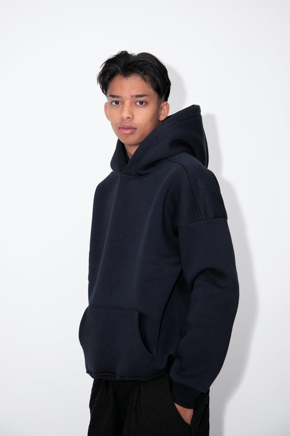 Felpa boxy fit blu navy