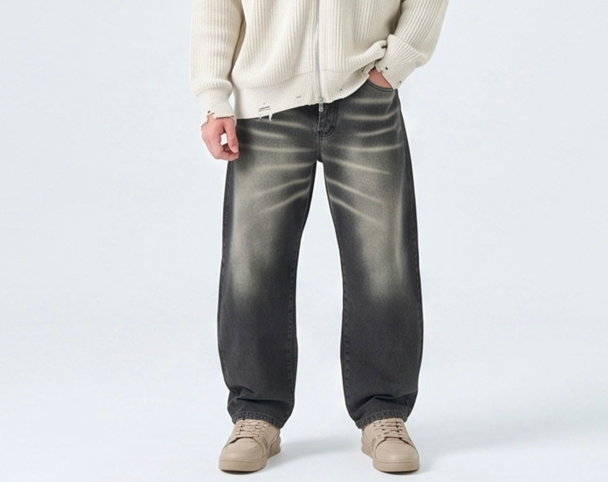 Jeans Baggy Dark Brown uomo – TAZIM, foto 1