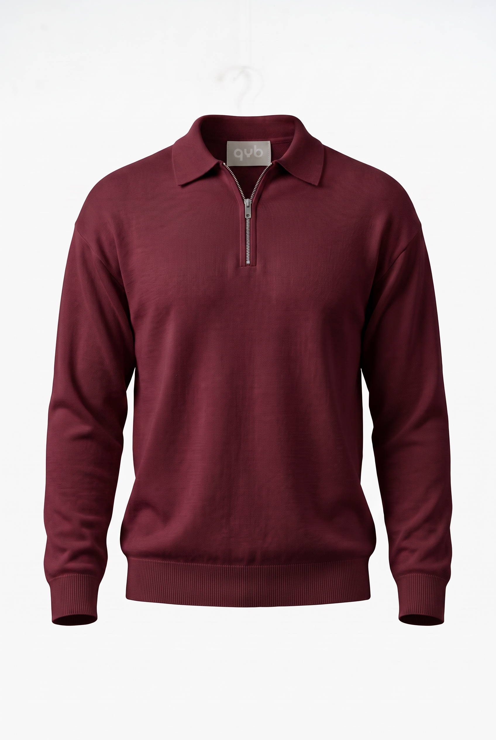 Polo in Maglia Leggera con Mezza Zip – Vestibilità Regular