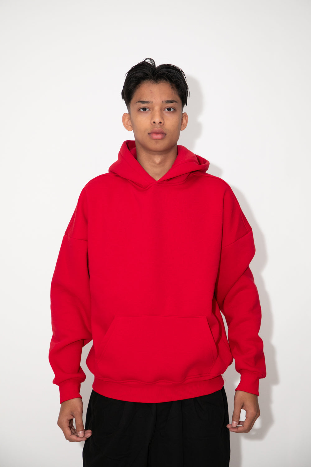 Felpa boxy fit rossa
