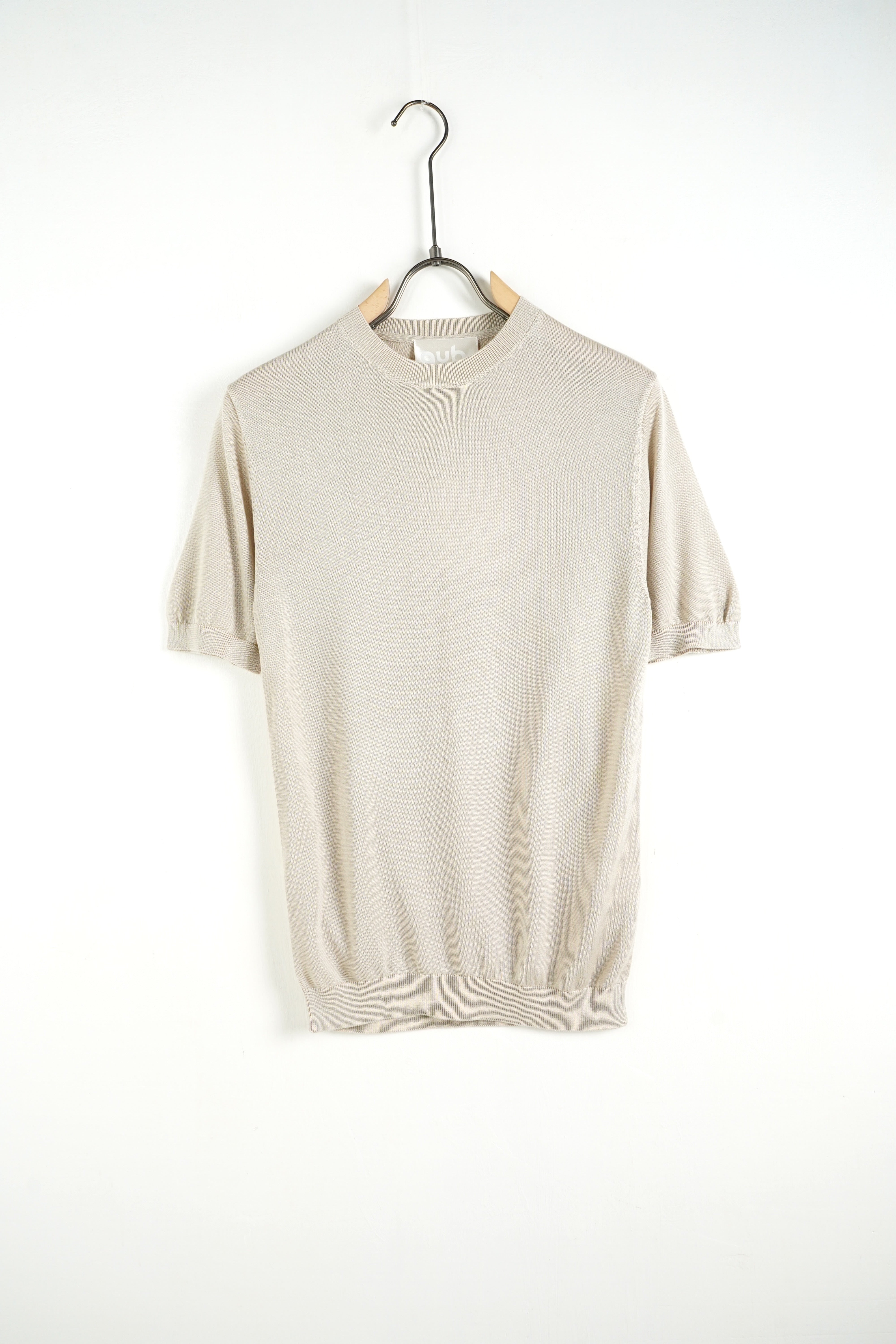 Maglia girocollo premium beige