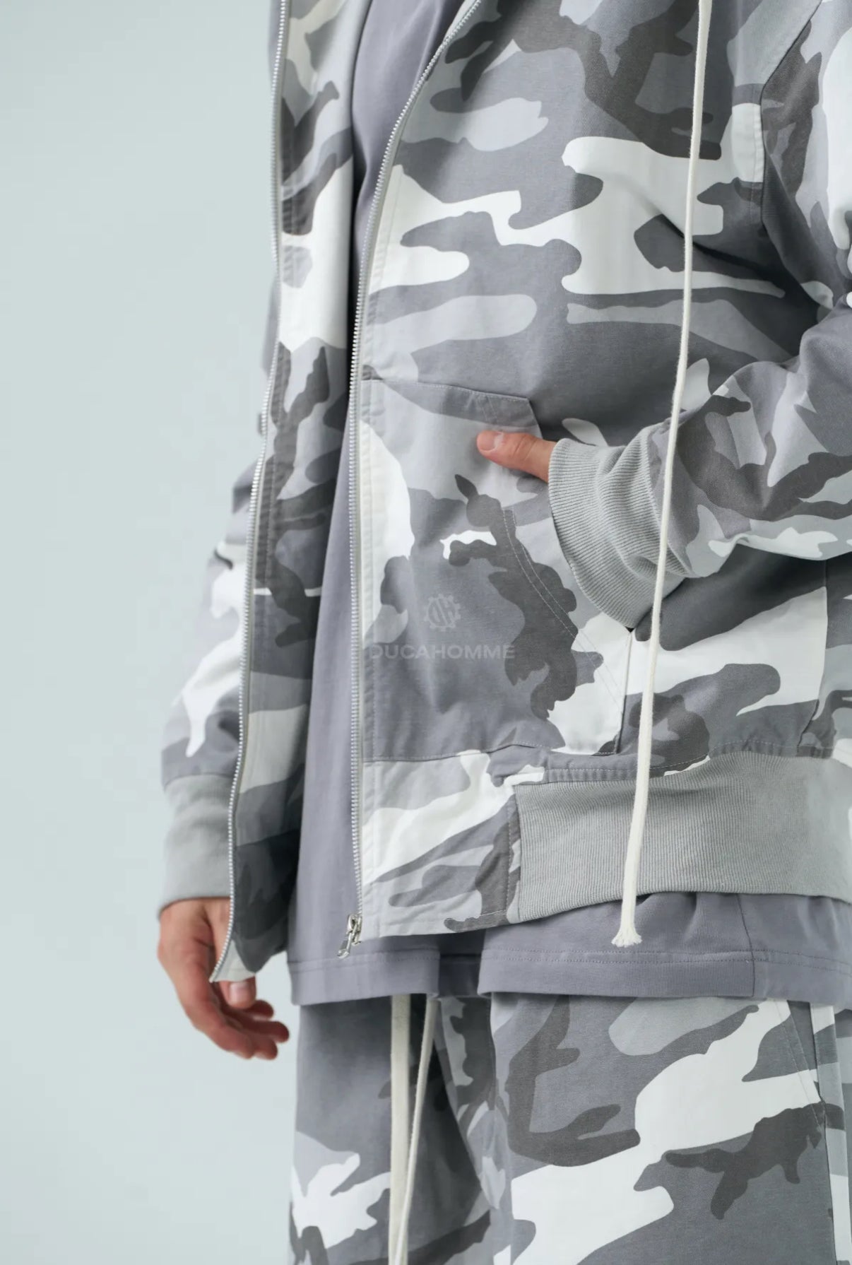 Completo camo grigio militare