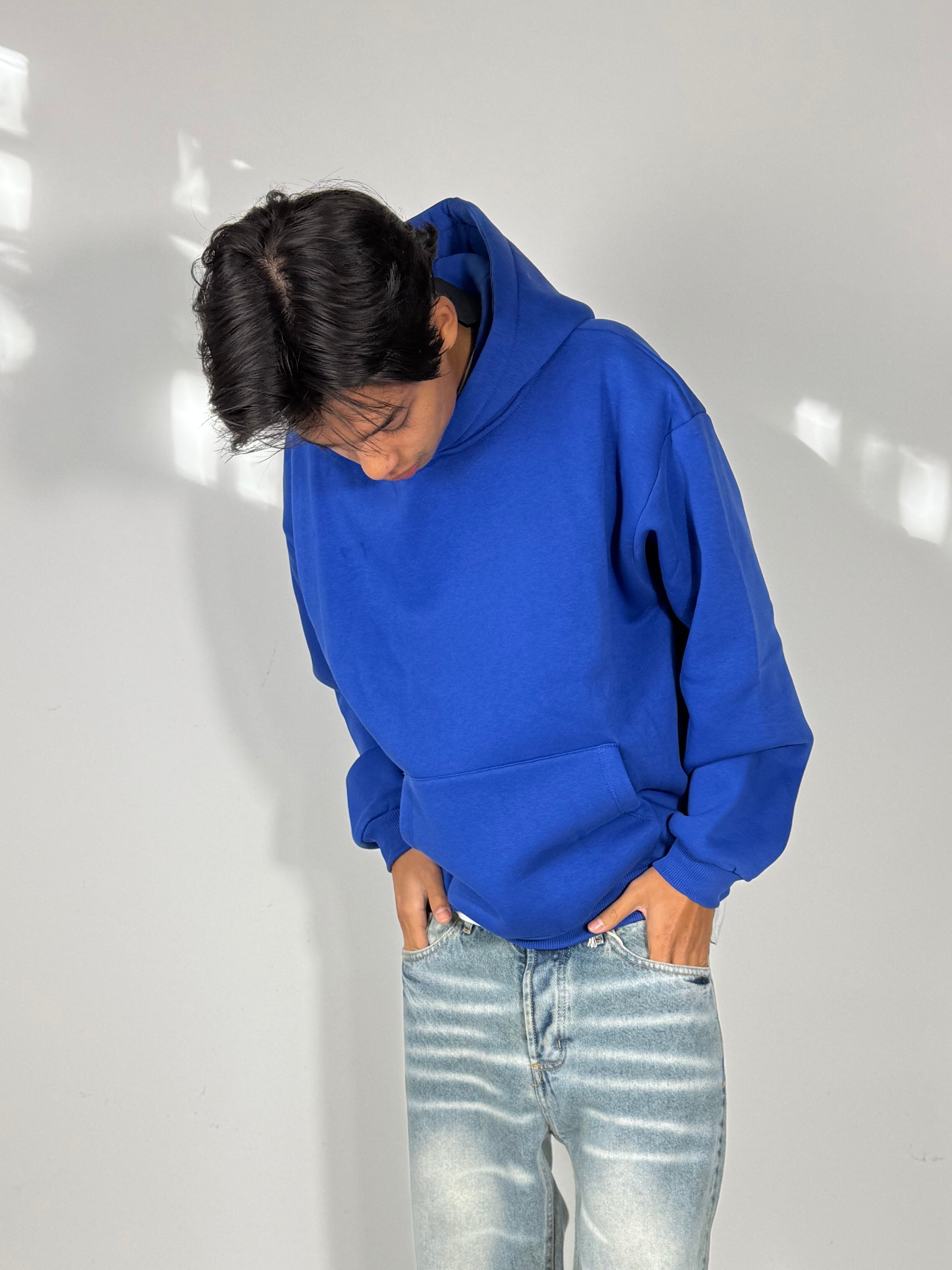 Felpa boxy fit royal