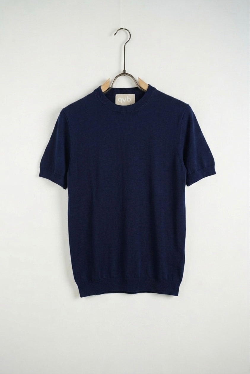 Maglia girocollo premium blu navy