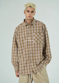 Camicia Multiline Senape uomo – TAZIM