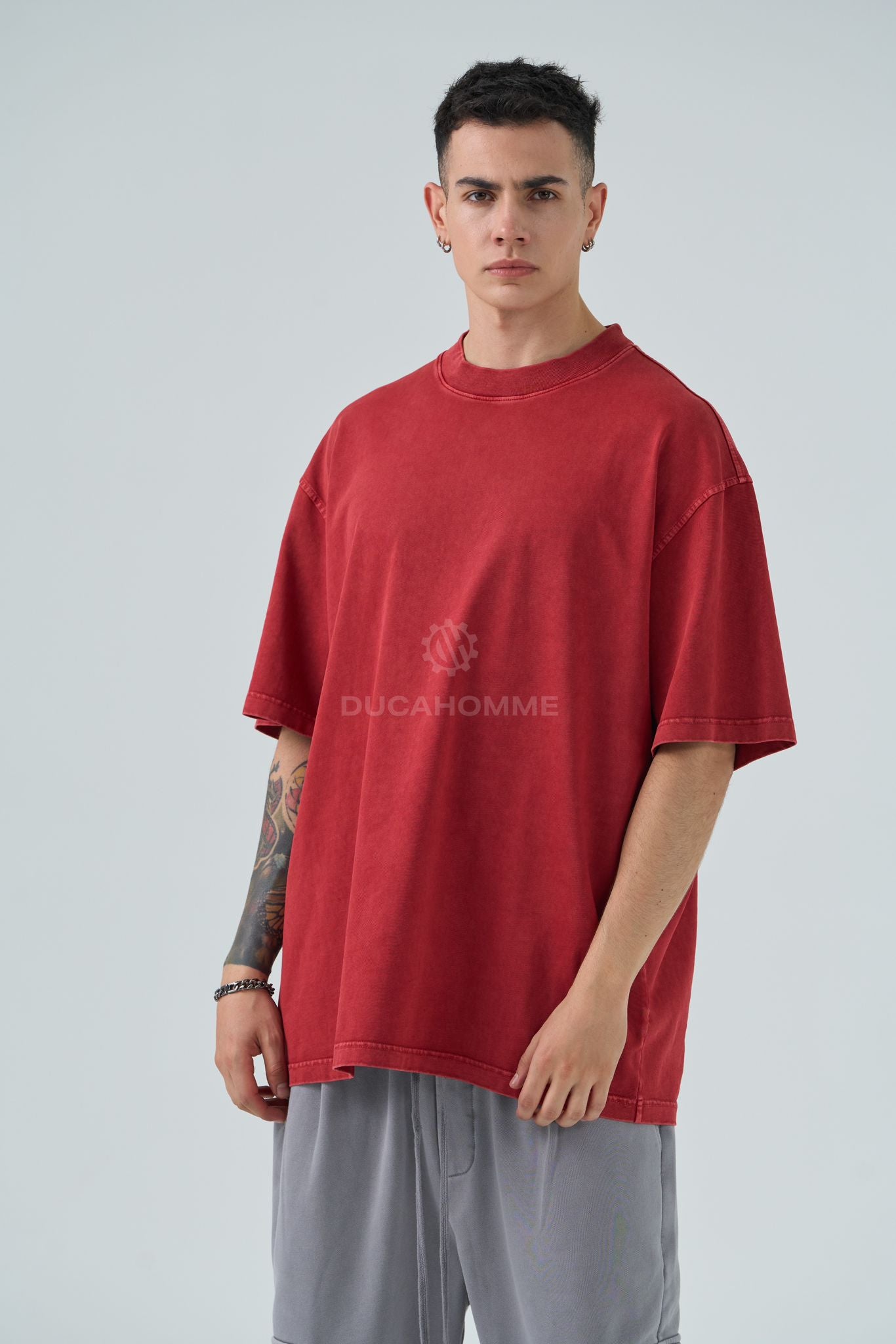 T-shirt semiOver wasched red