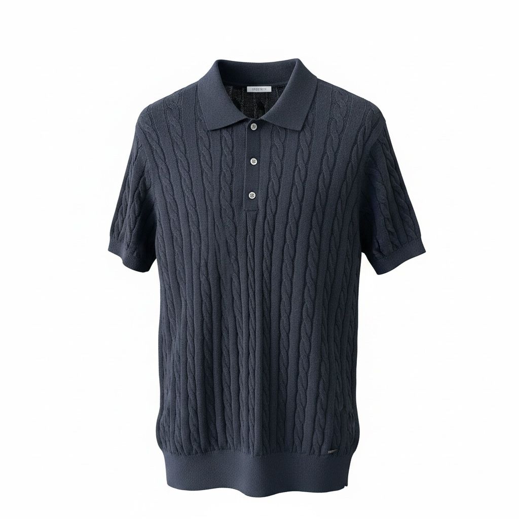 Polo moogram blu navy