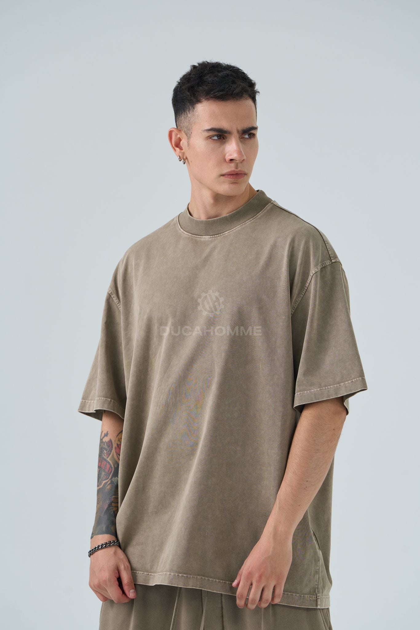 T-shirt semiOver wasched fango