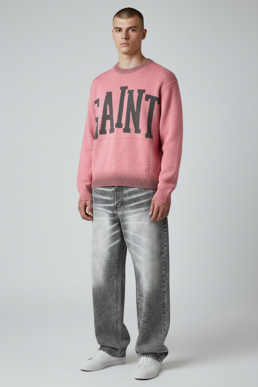 Maglione saint rosa sfumato