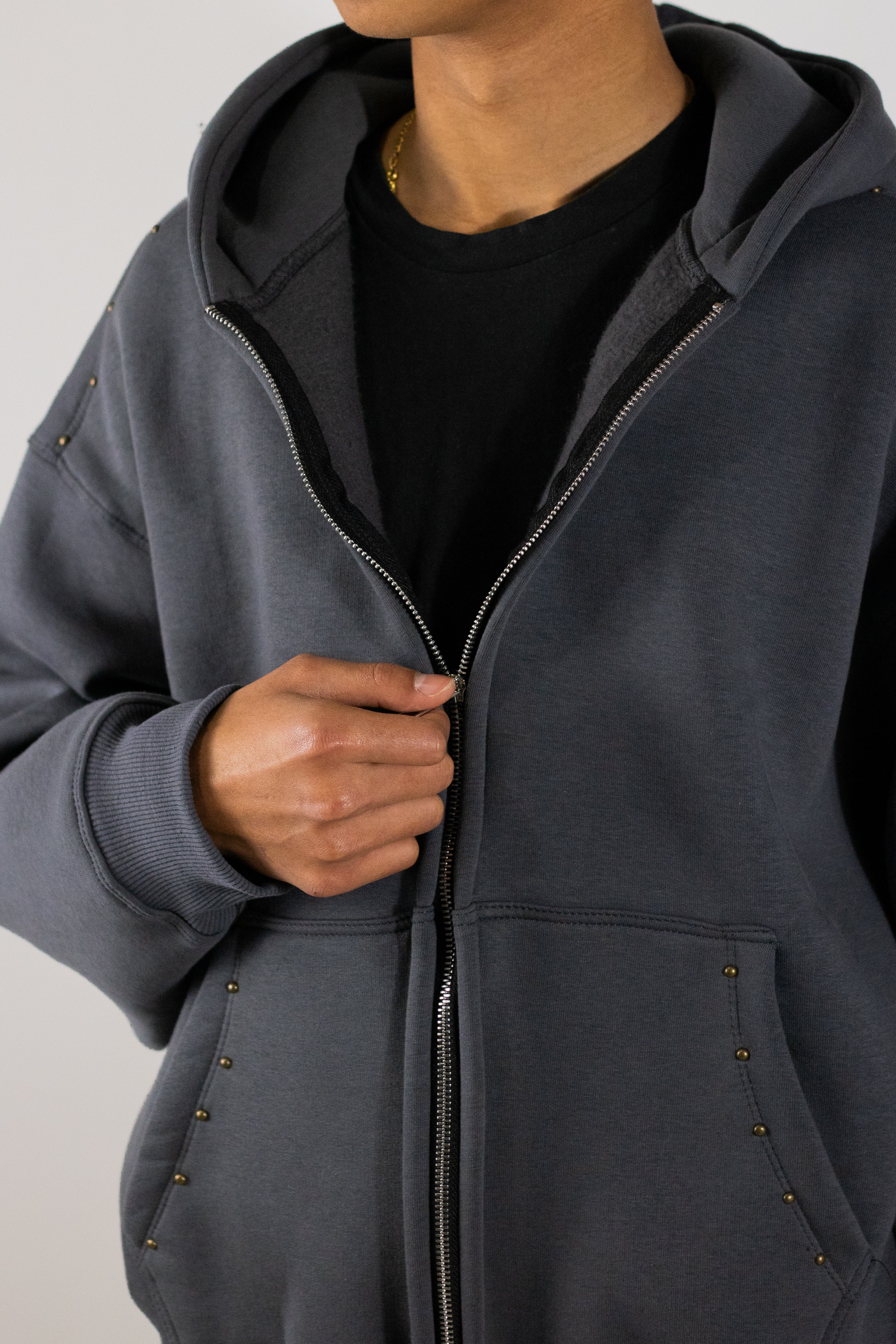 Tuta iron grigio vestibilità semi over