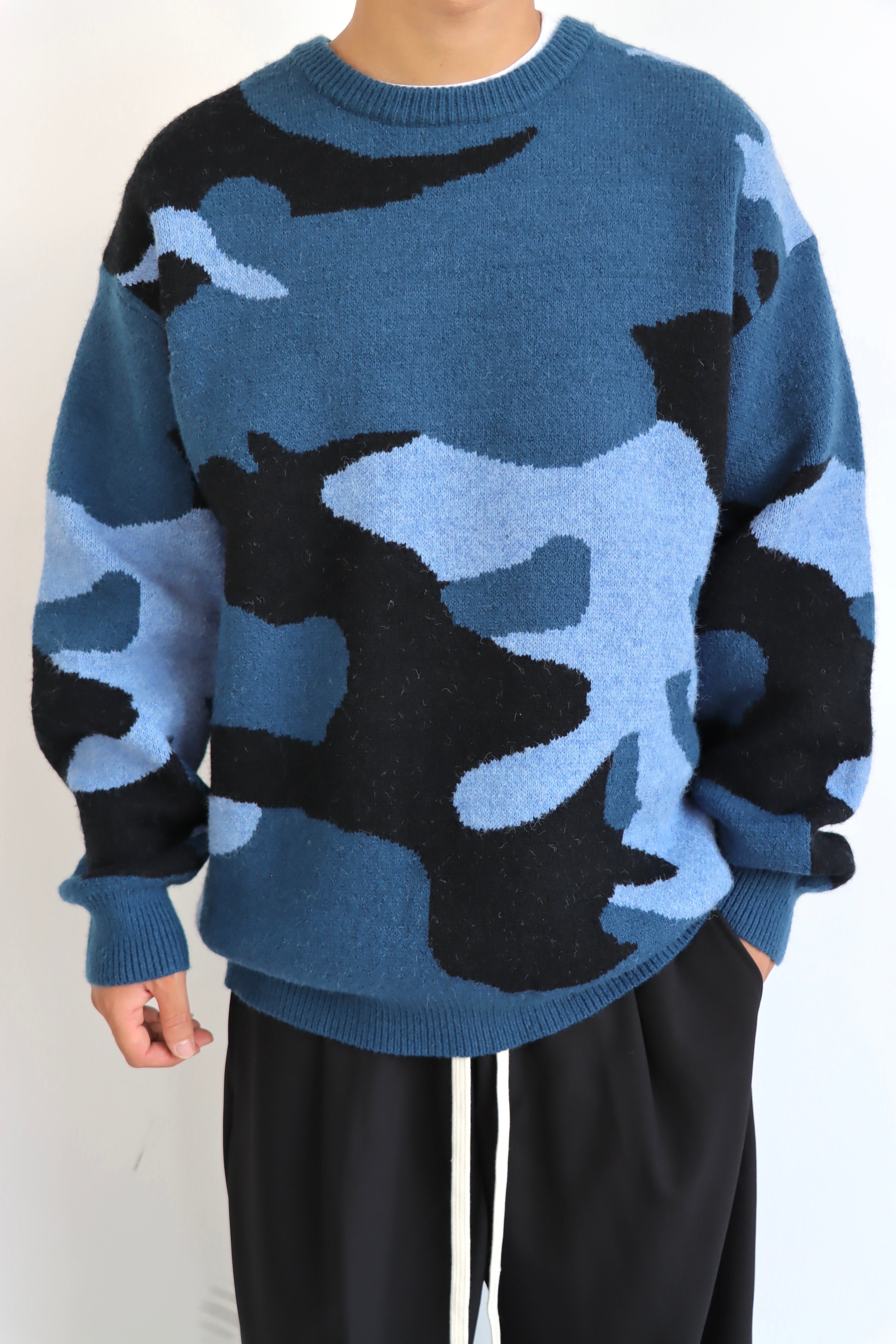 Maglione Military Blu