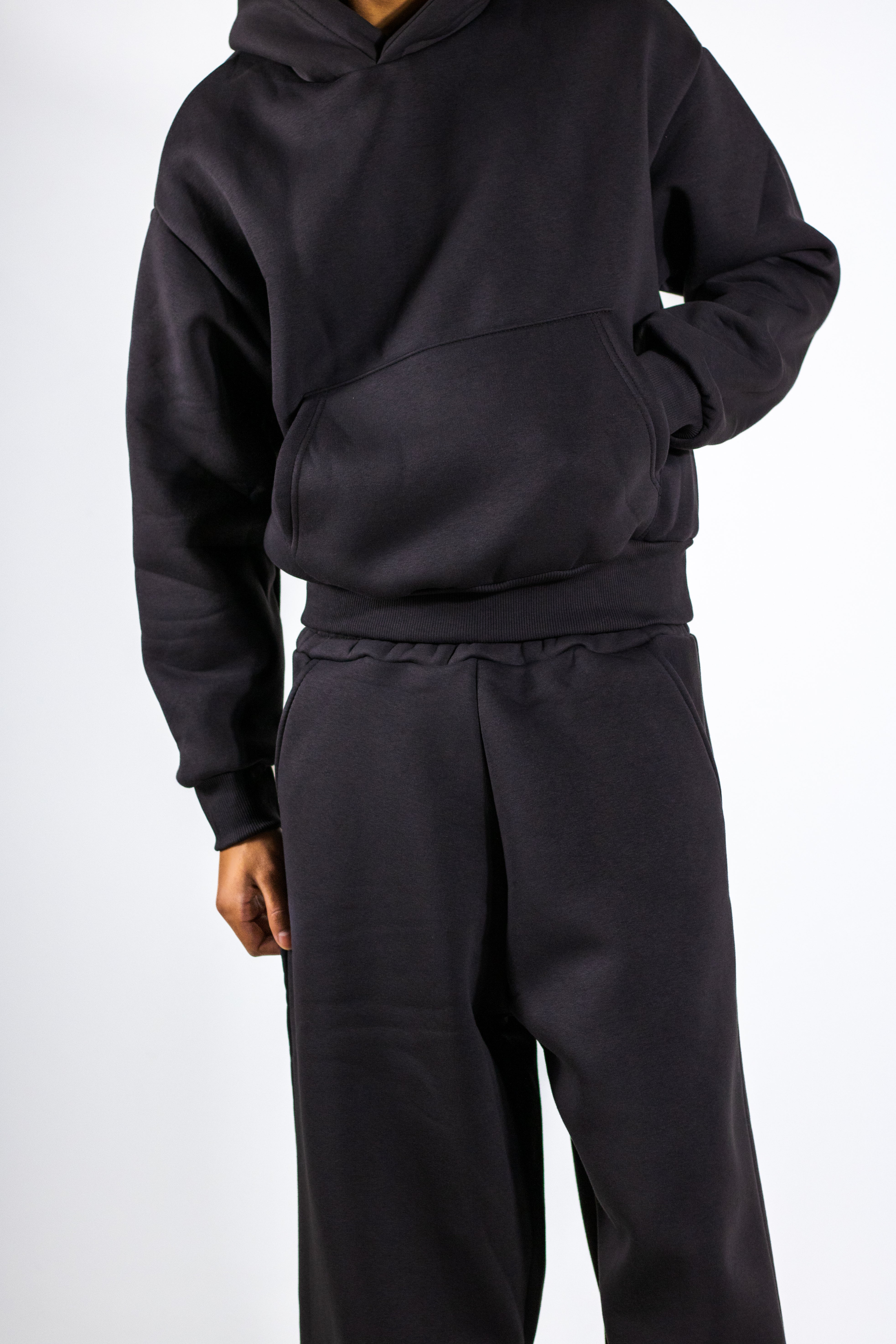 Tuta boxyfit grigio piombo